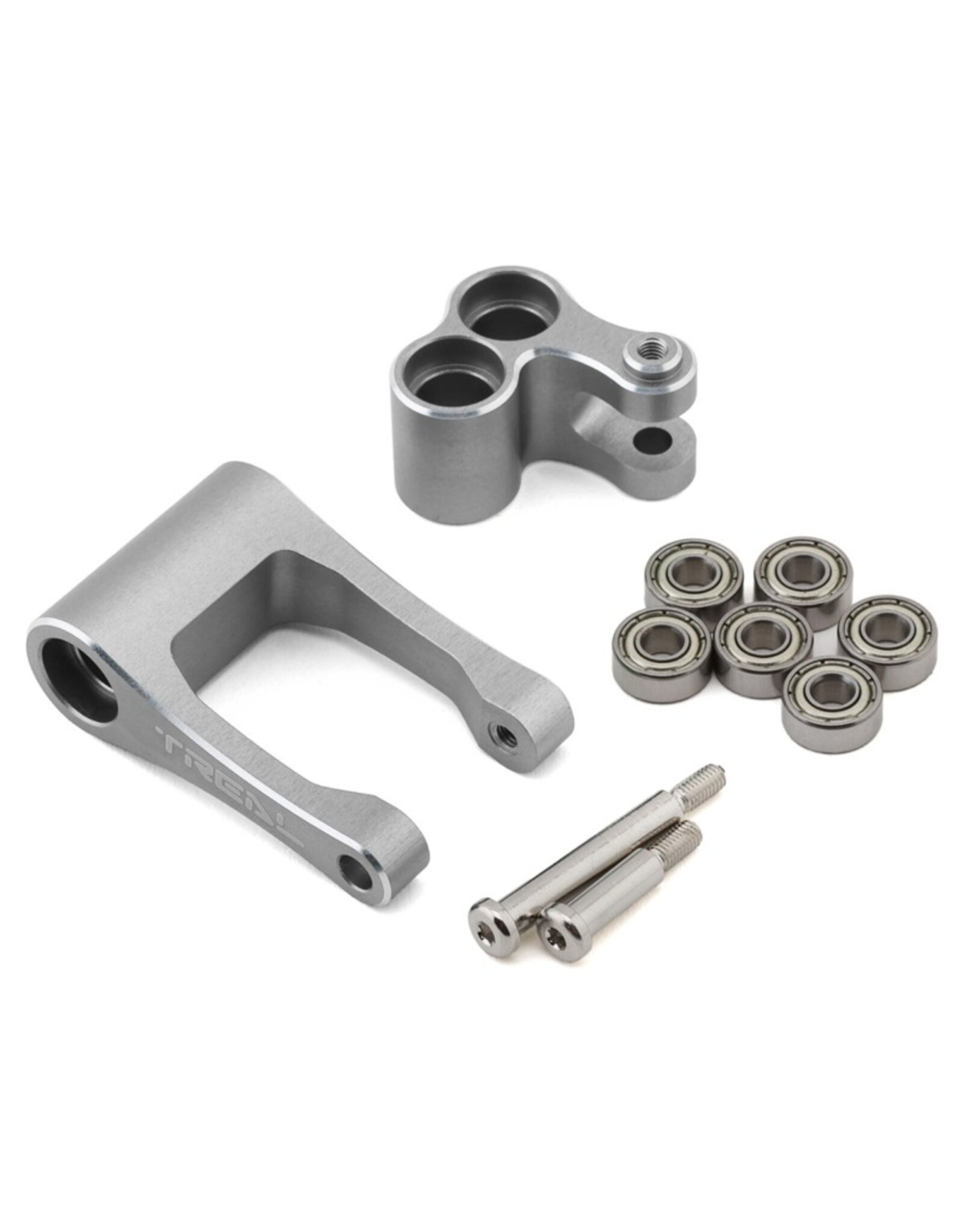 treal TLHTPROMOTOMX-24 CNC Aluminum Suspension Linkage Set (Silver)