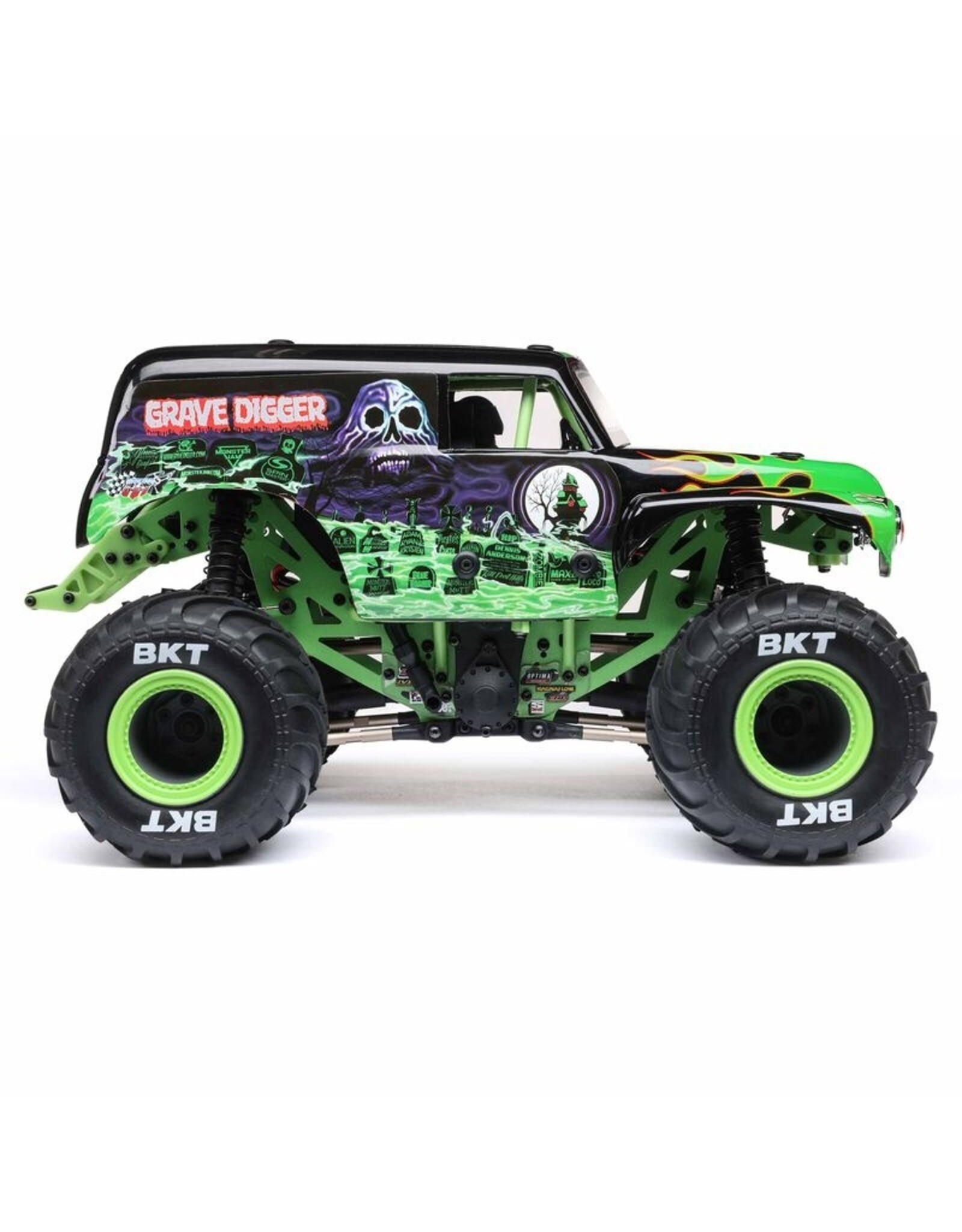 Losi LOS01026T1 1/18 Mini LMT 4WD Grave Digger Monster Truck Brushed RTR