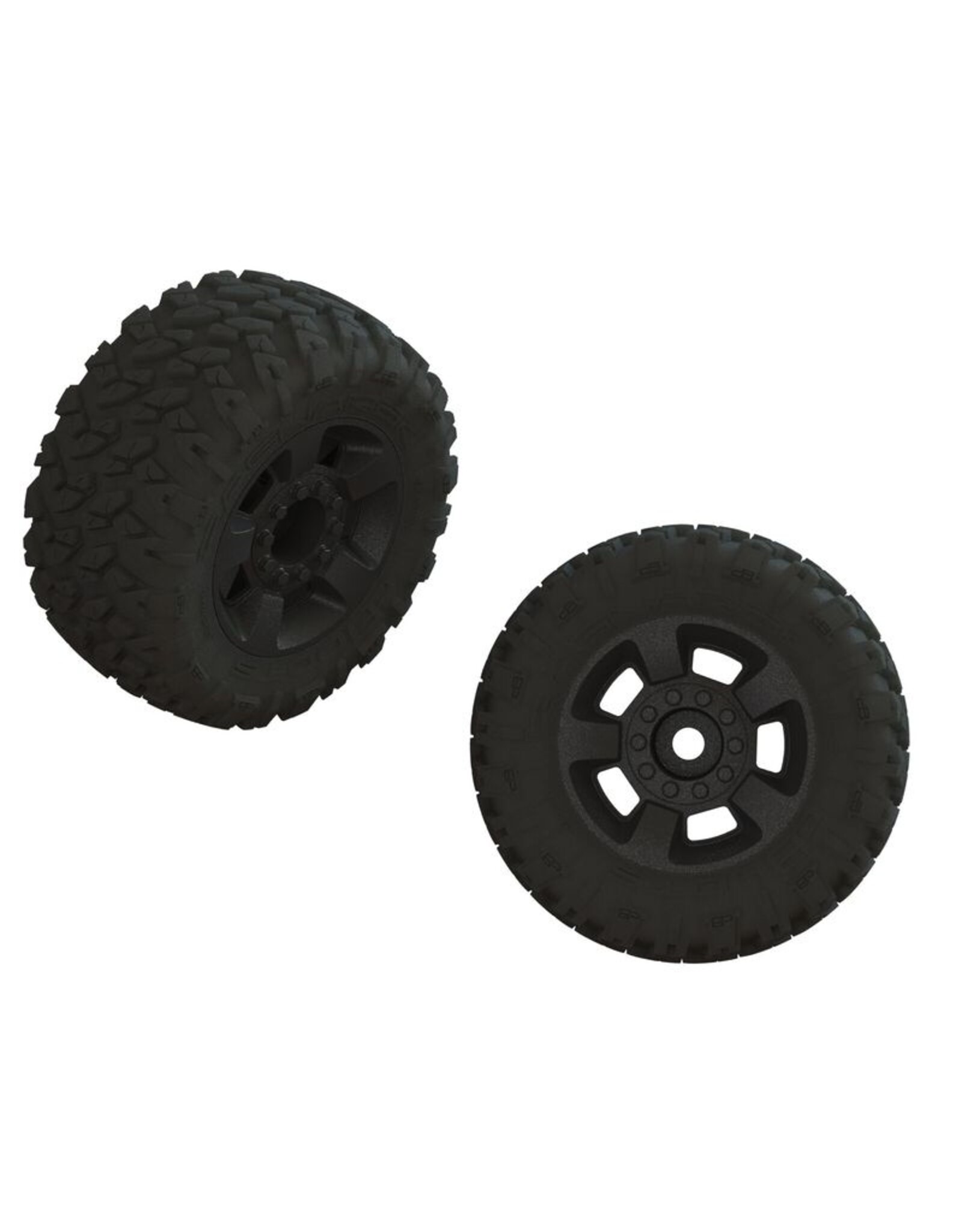 Arrma ARA550109 dBoots RAGNAROK'Tire Set Glued (Black) (1 Pair)