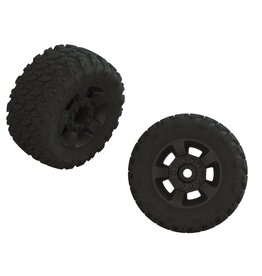 Arrma ARA550109 dBoots RAGNAROK'Tire Set Glued (Black) (1 Pair)