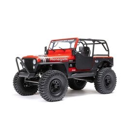 Axial AXI03008T1 1/10 SCX10 III Jeep CJ-7 4WD Brushed RTR, Red