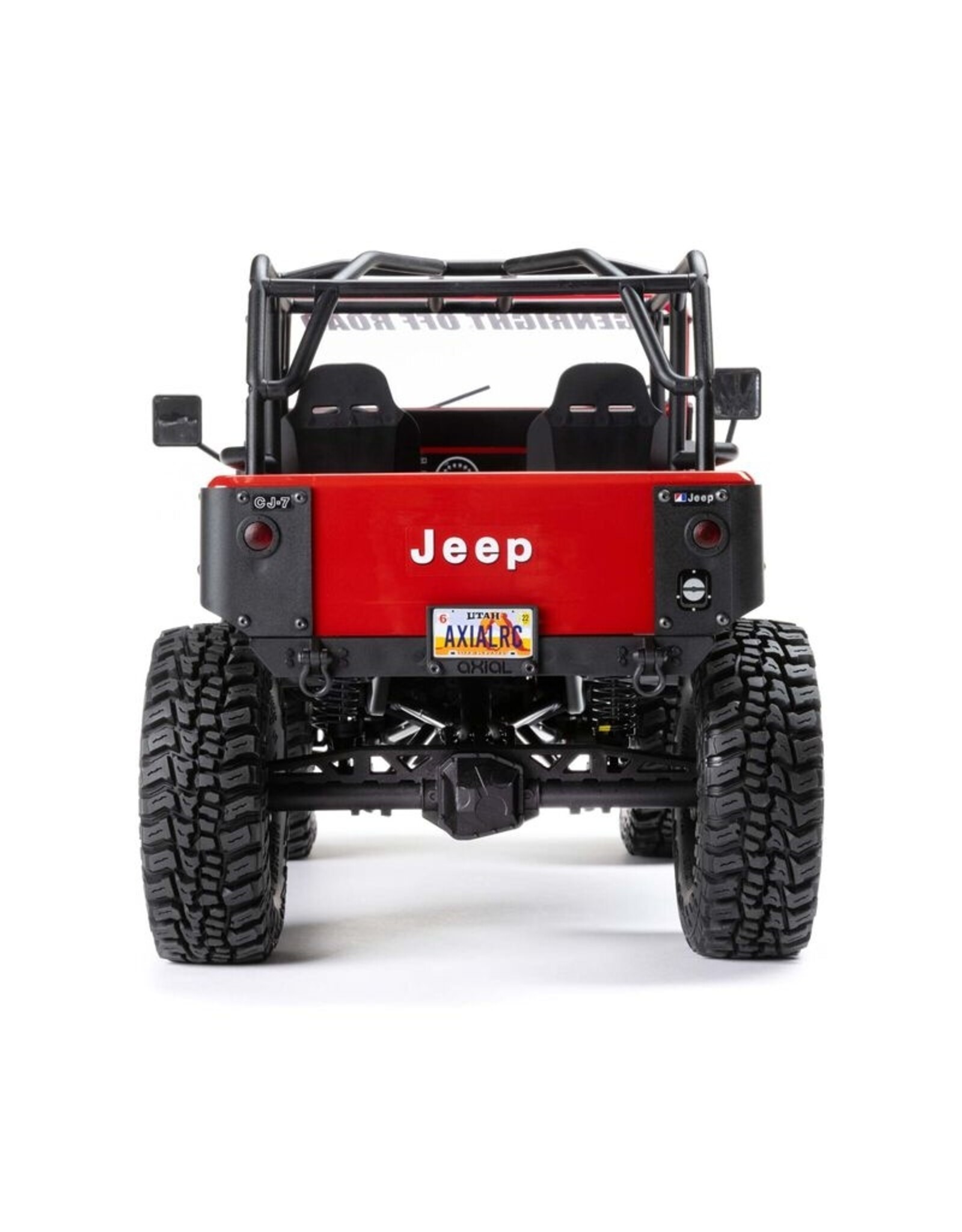 Axial AXI03008T1 1/10 SCX10 III Jeep CJ-7 4WD Brushed RTR, Red