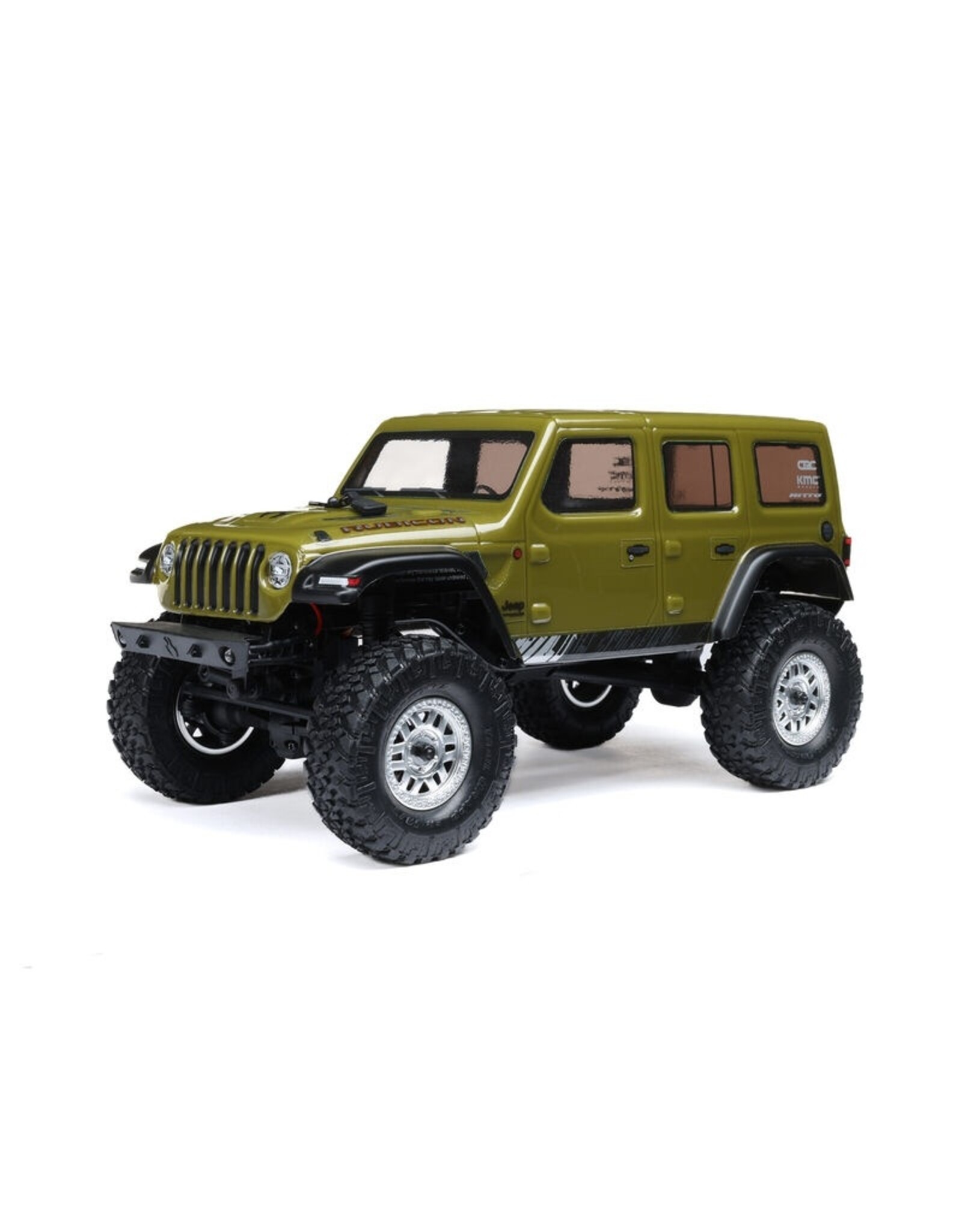 Axial AXI00002V3T4 1/24 SCX24 Jeep Wrangler JLU 4X4 Rock Crawler Brushed RTR, Green
