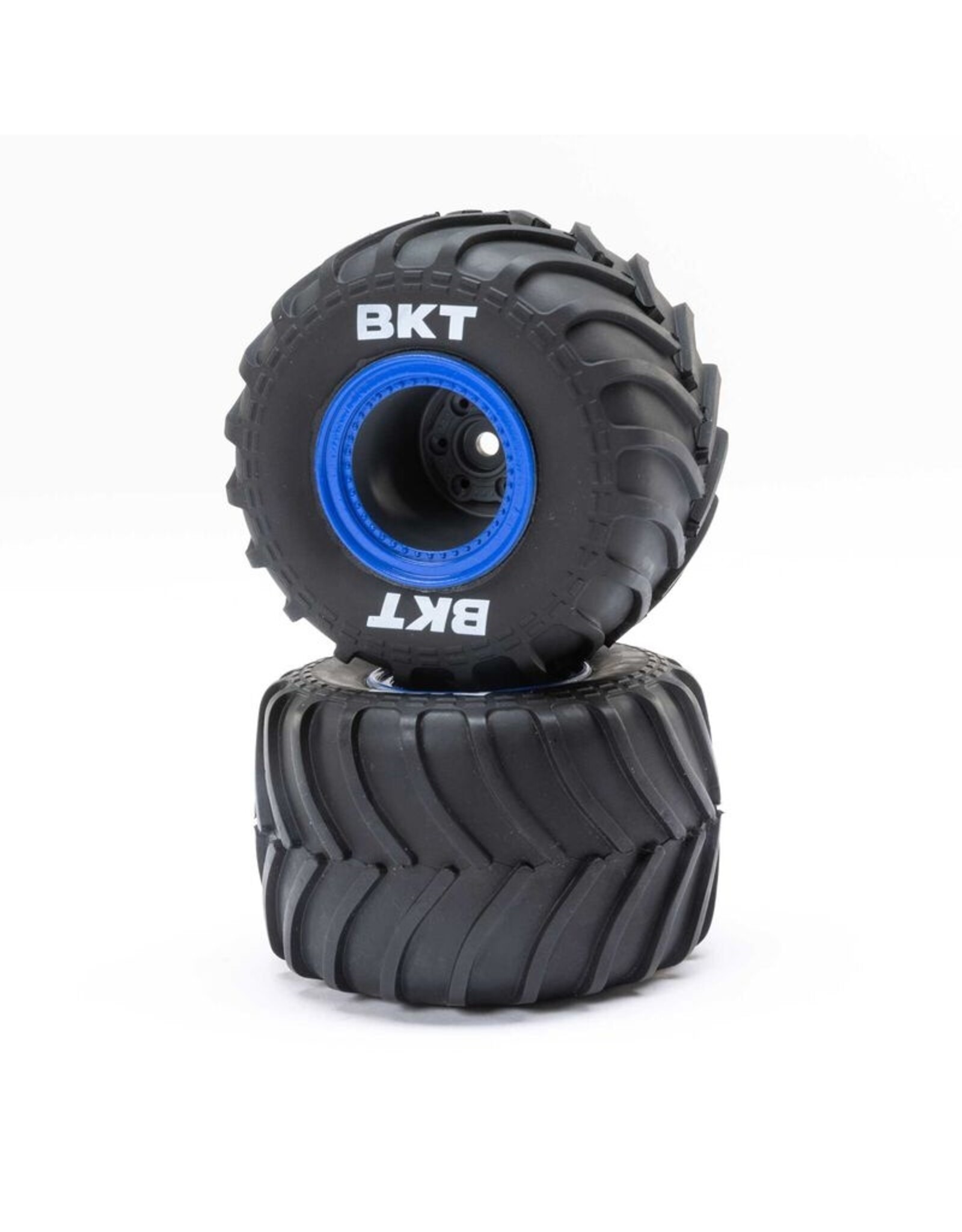 Losi LOS41047 MT Tires, Blue Beadlock, Premount(2): Mini LMT