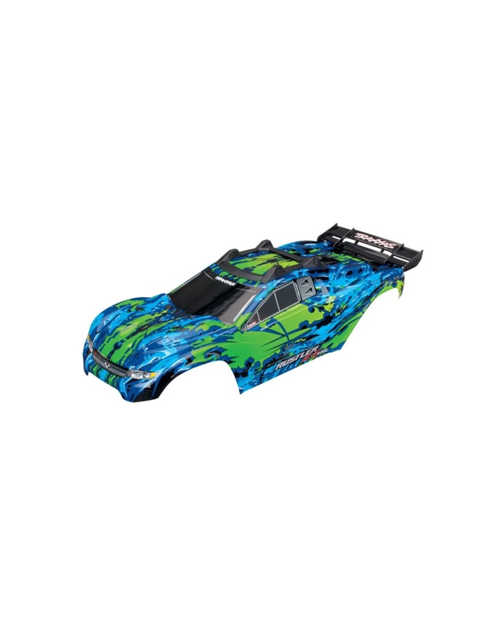 Traxxas TRA6717G BODY RUSTLER 4X4 VXL GRN