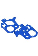 treal TLHTPROMOTOMX-156 Promoto MX Aluminum Chassis Plates (Blue) (2)
