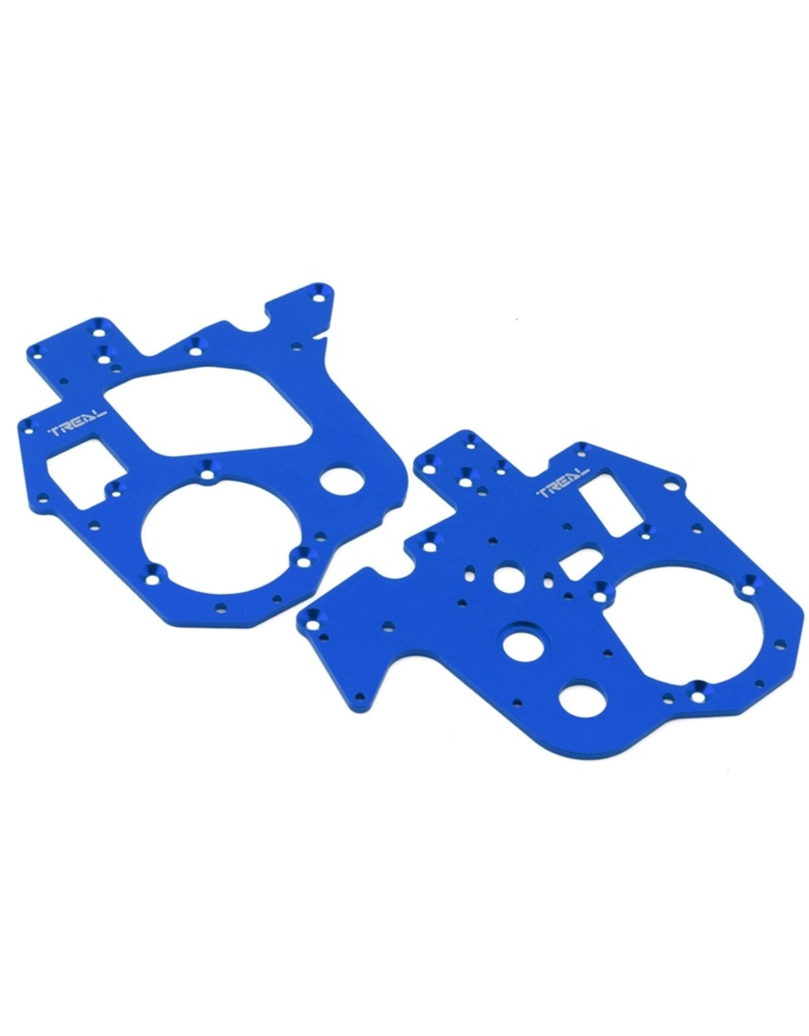 treal TLHTPROMOTOMX-156 Promoto MX Aluminum Chassis Plates (Blue) (2)