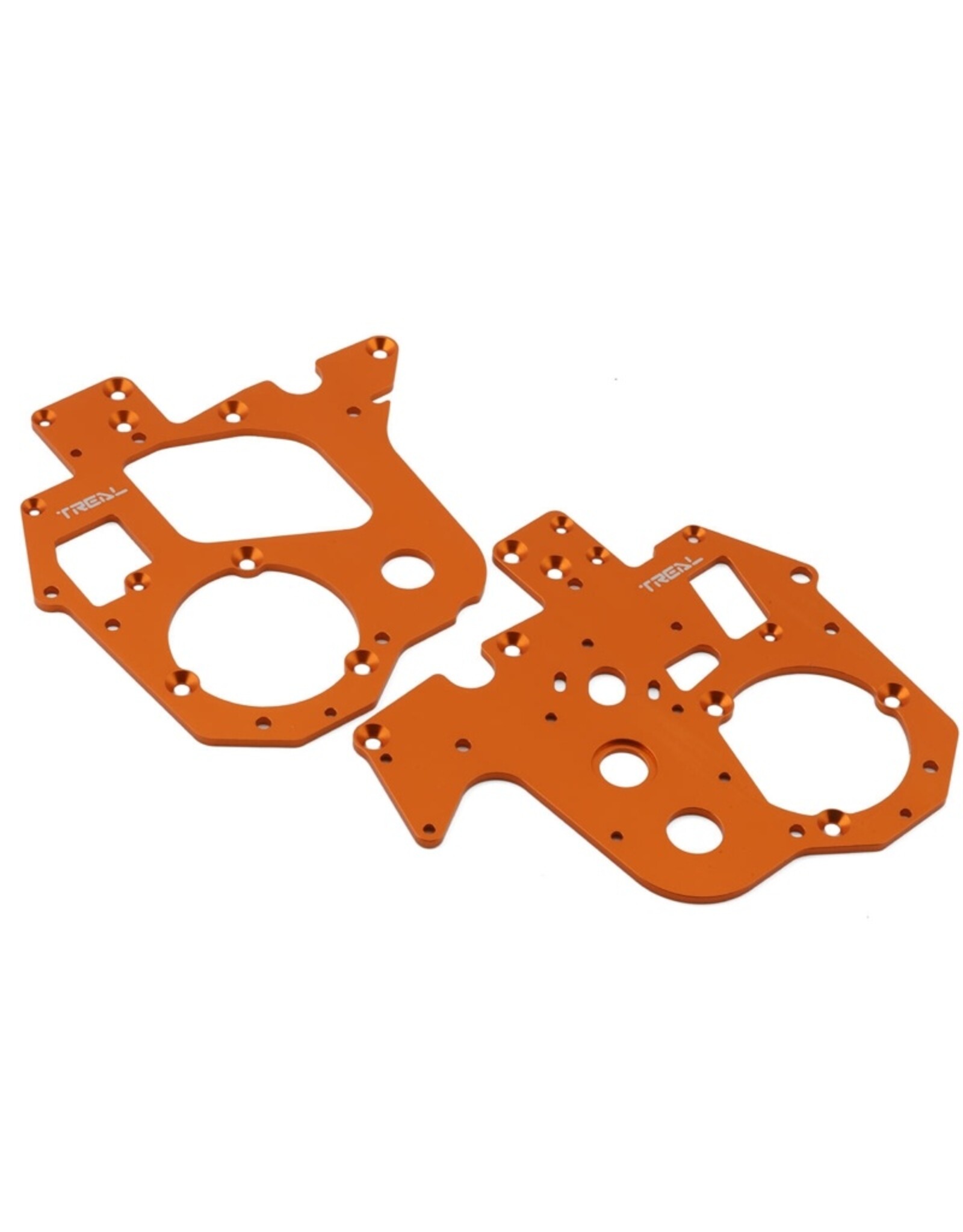 treal TLHTPROMOTOMX-159 Promoto MX Aluminum Chassis Plates (Orange) (2)