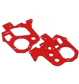 treal TLHTPROMOTOMX-160 Promoto MX Aluminum Chassis Plates (Red) (2)