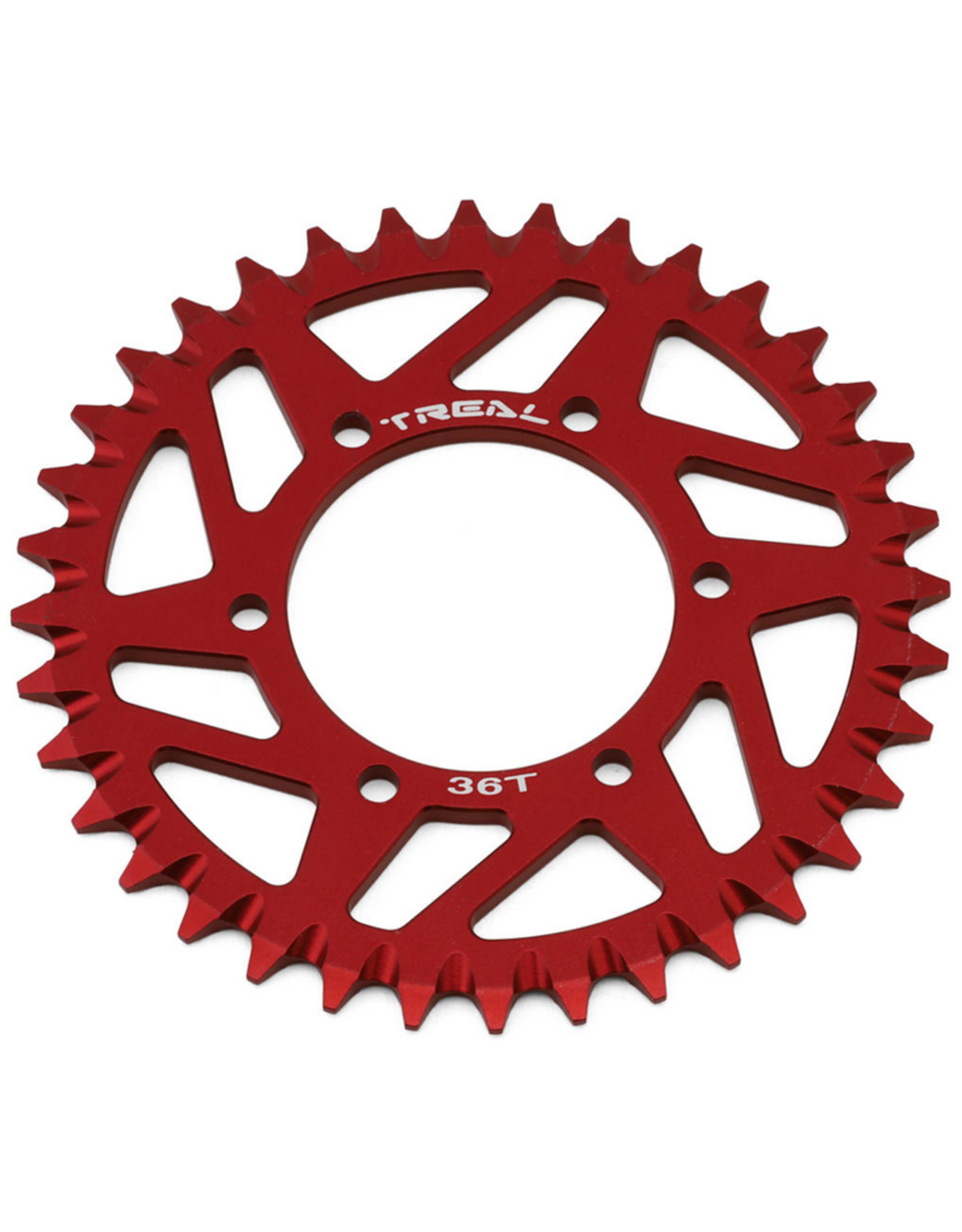 treal TLHTPROMOTOMX-129 CNC Aluminum Rear Sprocket (Red) (36T)