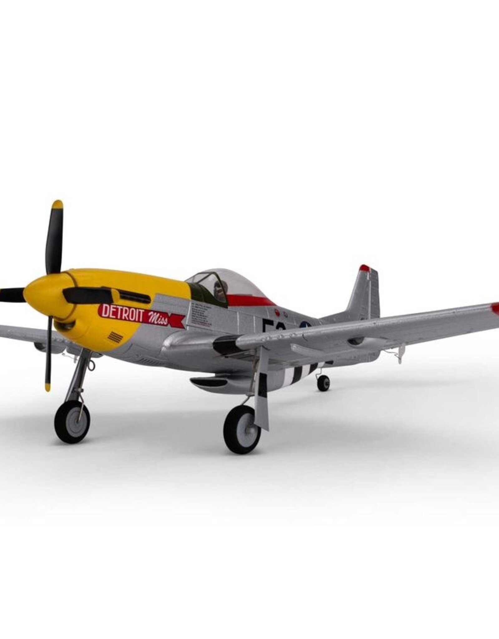 eflite EFLU7350 UMX P-51D Mustang “Detroit Miss” BNF Basic w/ AS3X & SAFE