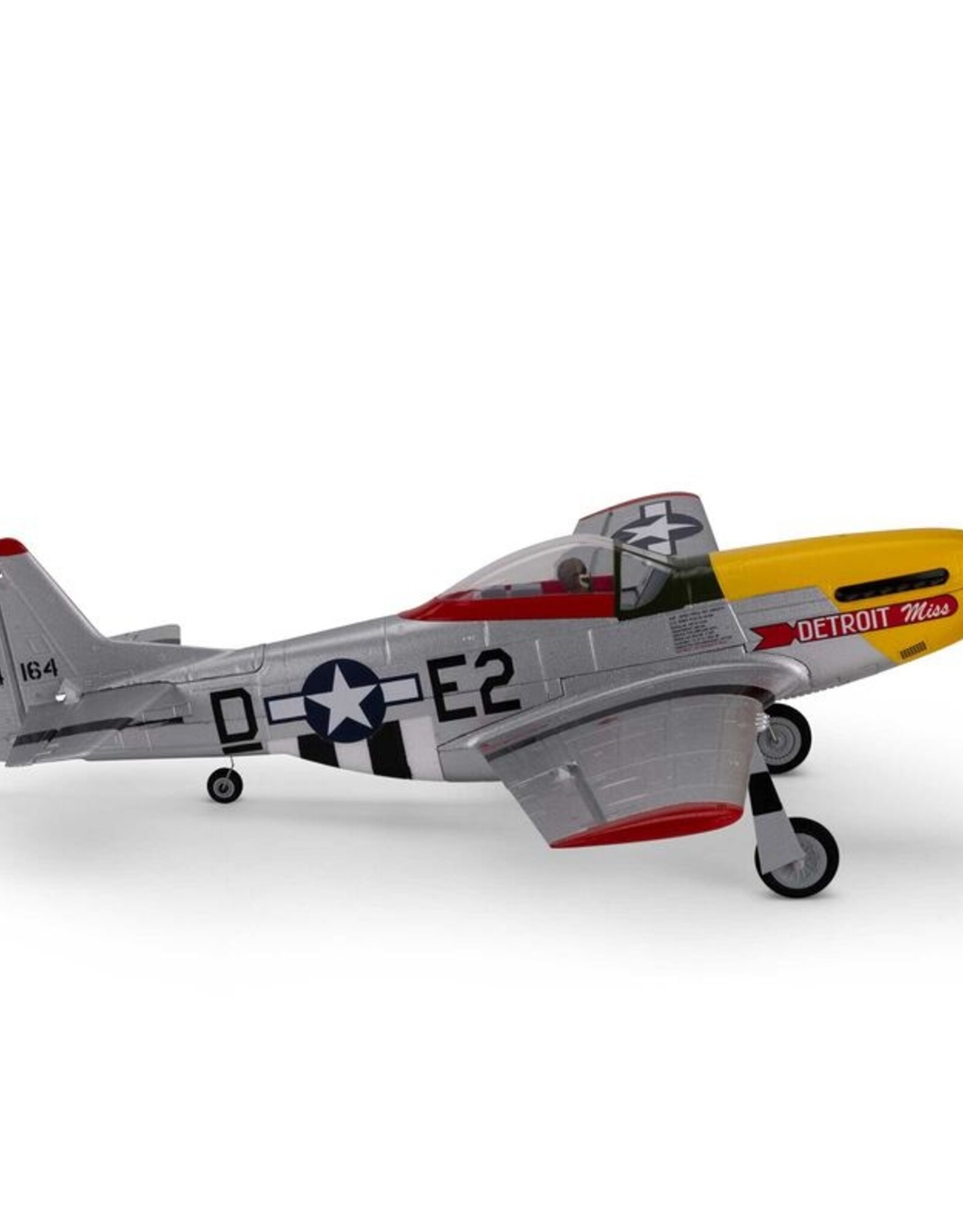 eflite EFLU7350 UMX P-51D Mustang “Detroit Miss” BNF Basic w/ AS3X & SAFE