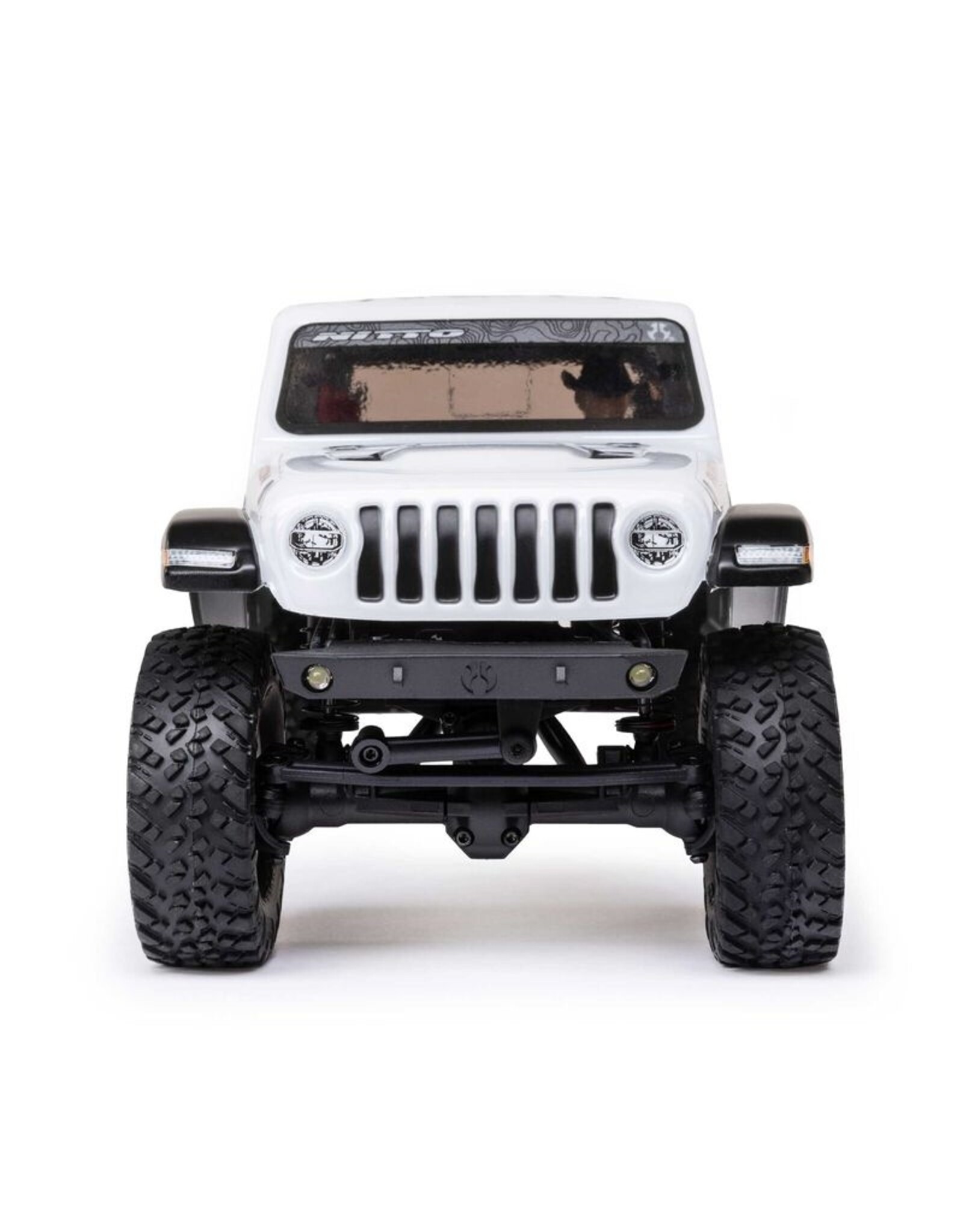 Axial AXI00005V2T4 SCX24 Jeep Gladiator 4WD Rock Crawler RTR, White