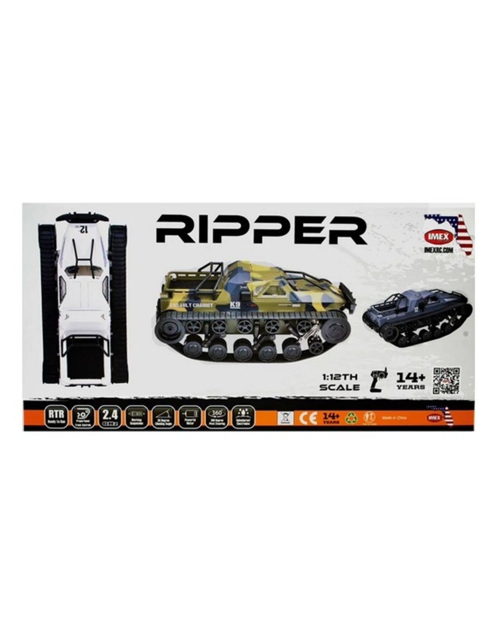 IMEX IMX14300 RIPPER TANK - WHITE
