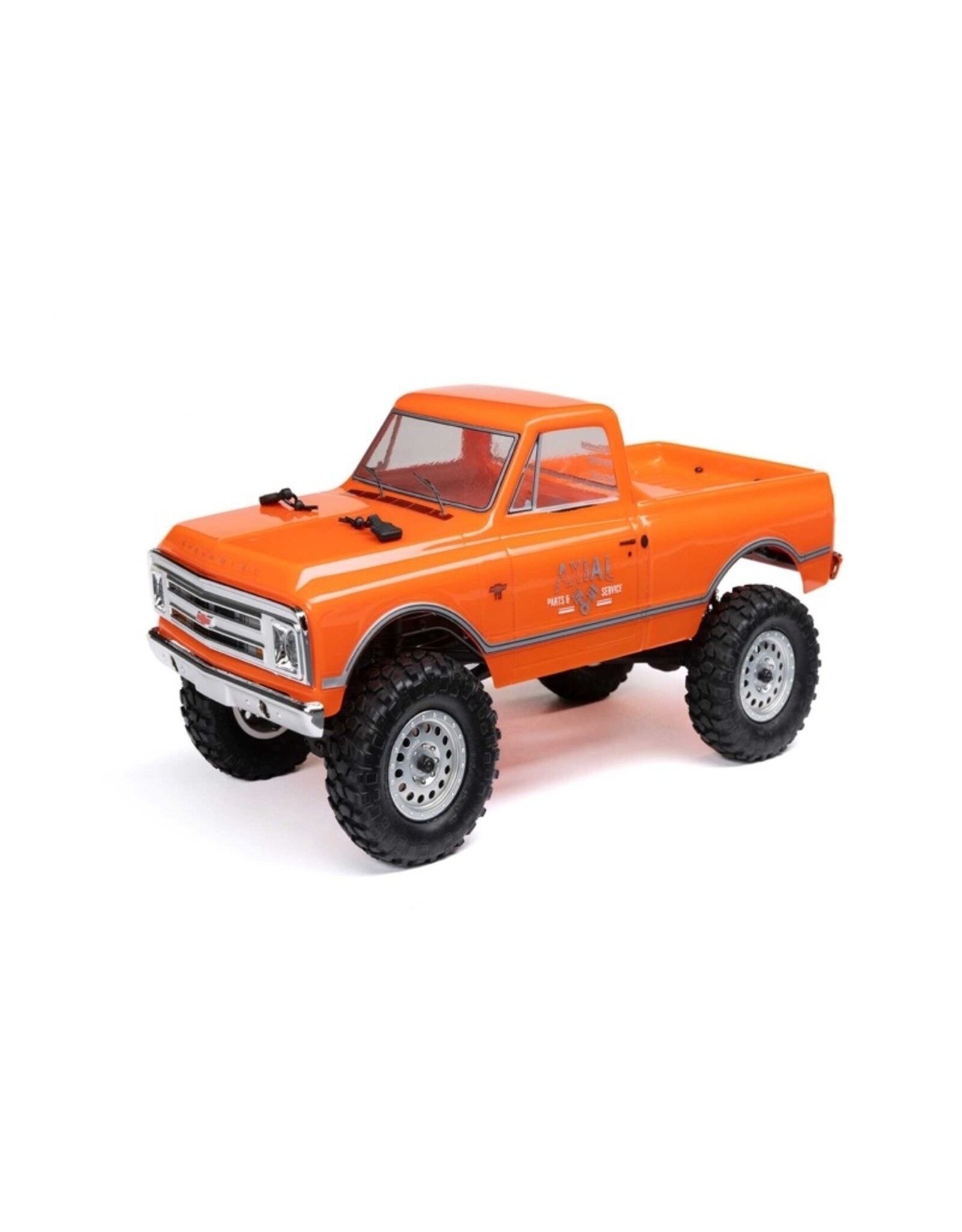 Axial AXI00001V2T3 1/24 SCX24 1967 Chevrolet C10 4WD Brushed Truck RTR, Orange