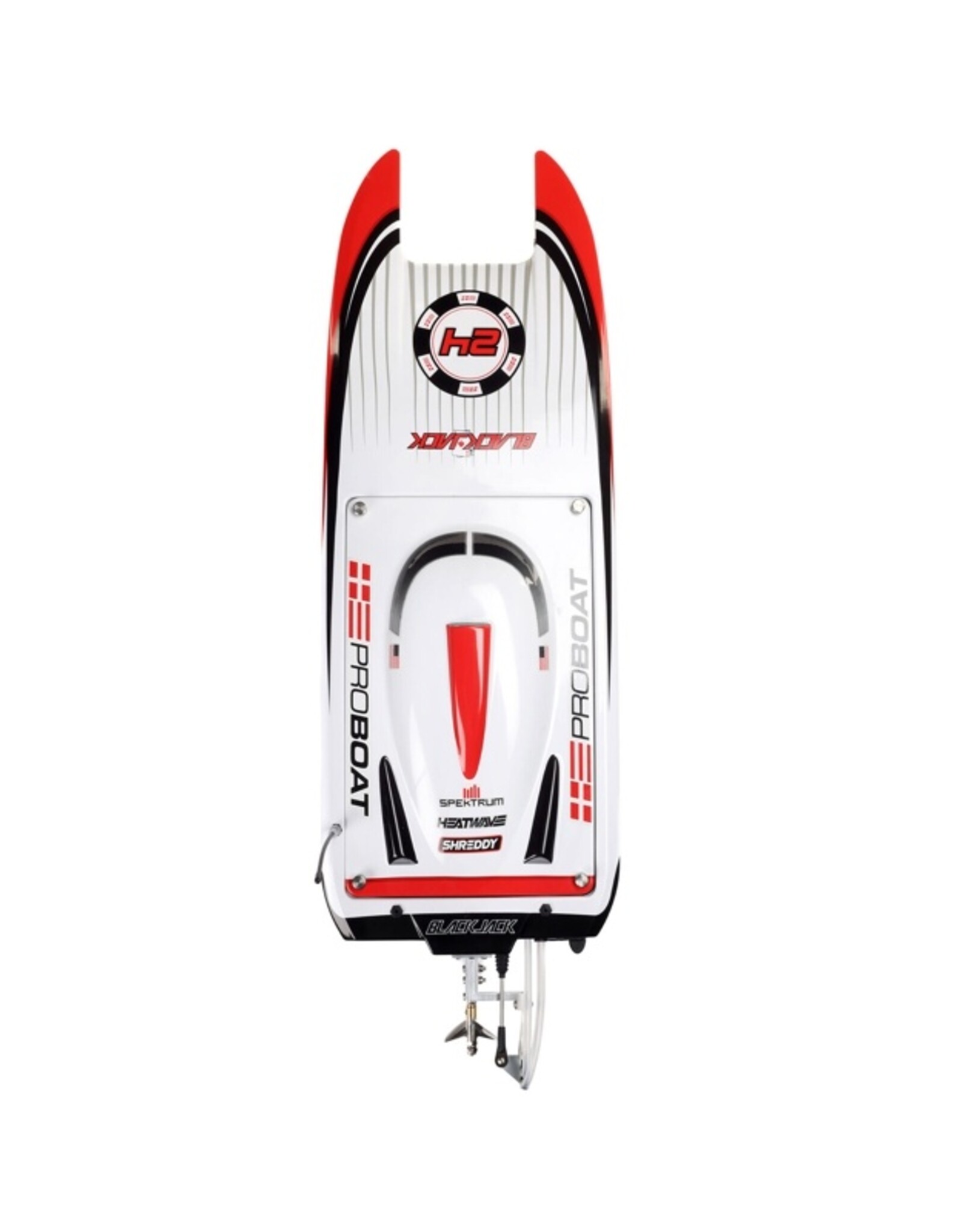 Proboat PRB08049T2 Blackjack 24" V2 Catamaran Brushless: RTR, Vegas Offshore