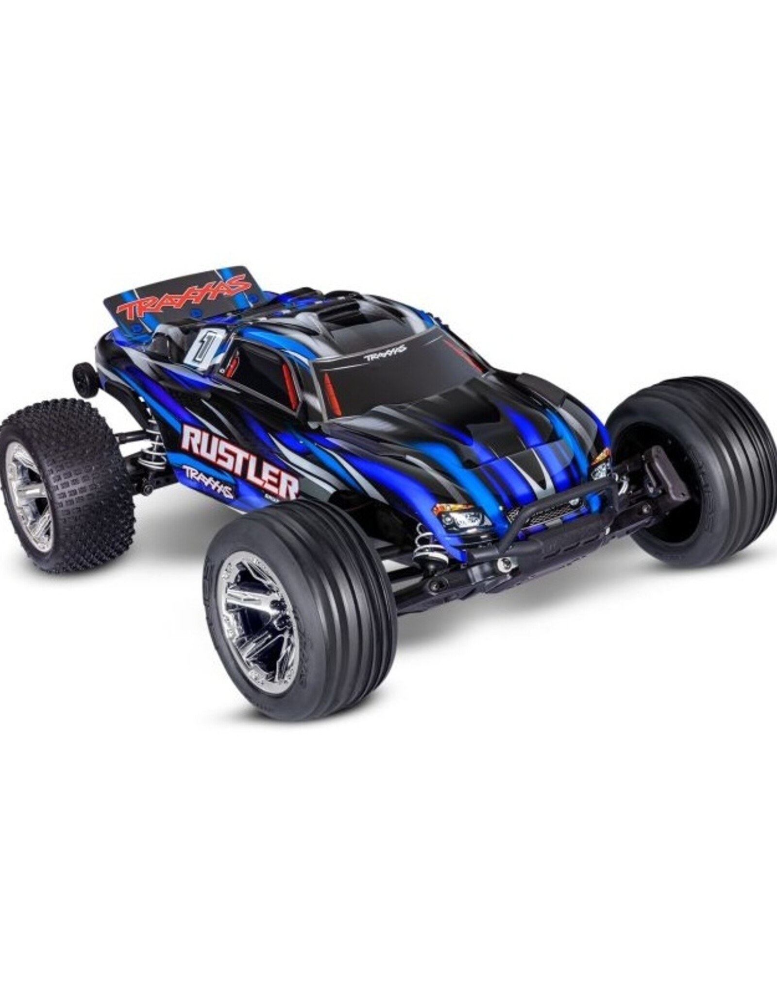 Traxxas TRA37354-4  Rustler 2WD BL-2s HD BLUE