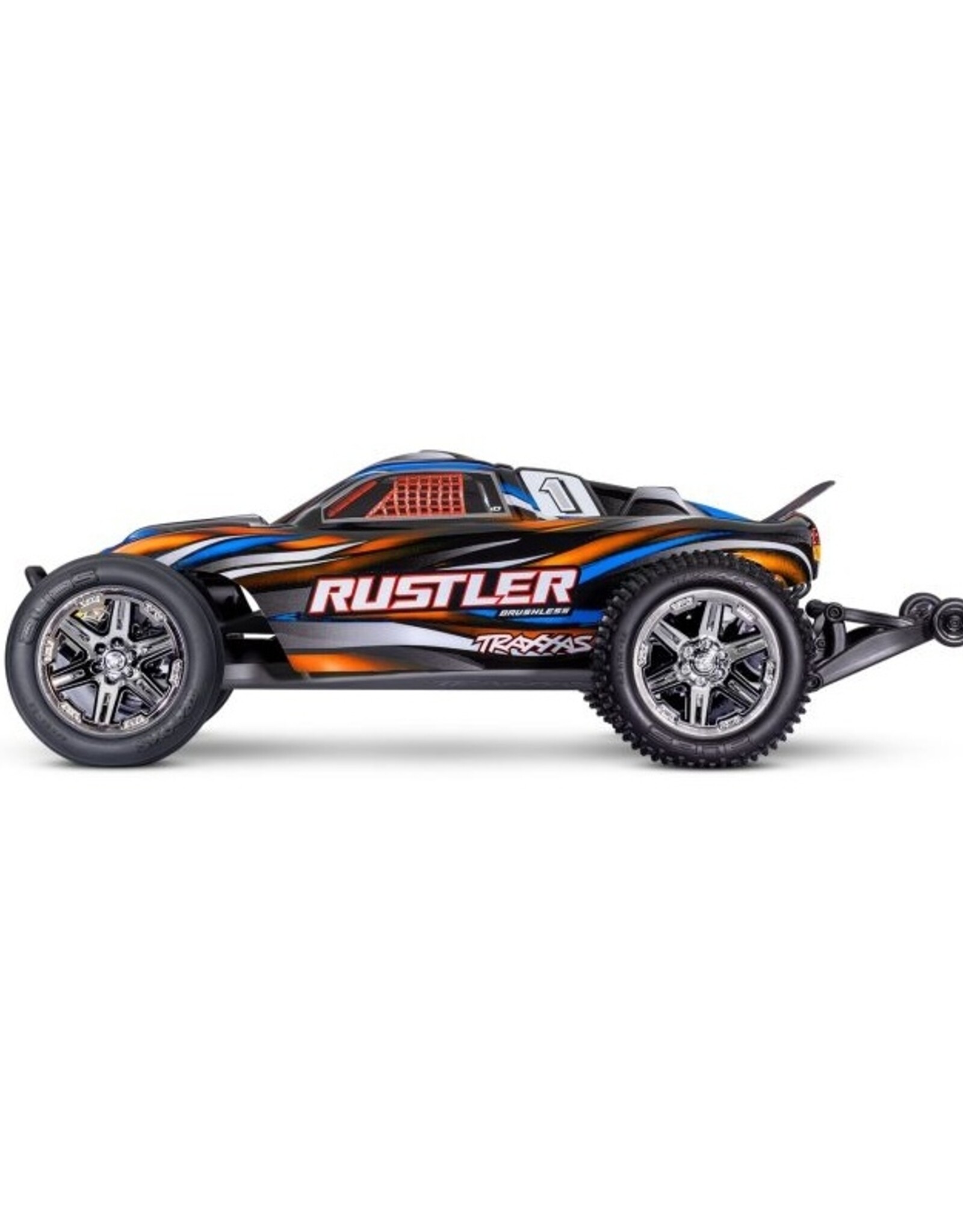Traxxas TRA37354-4  Rustler 2WD BL-2s HD ORNG