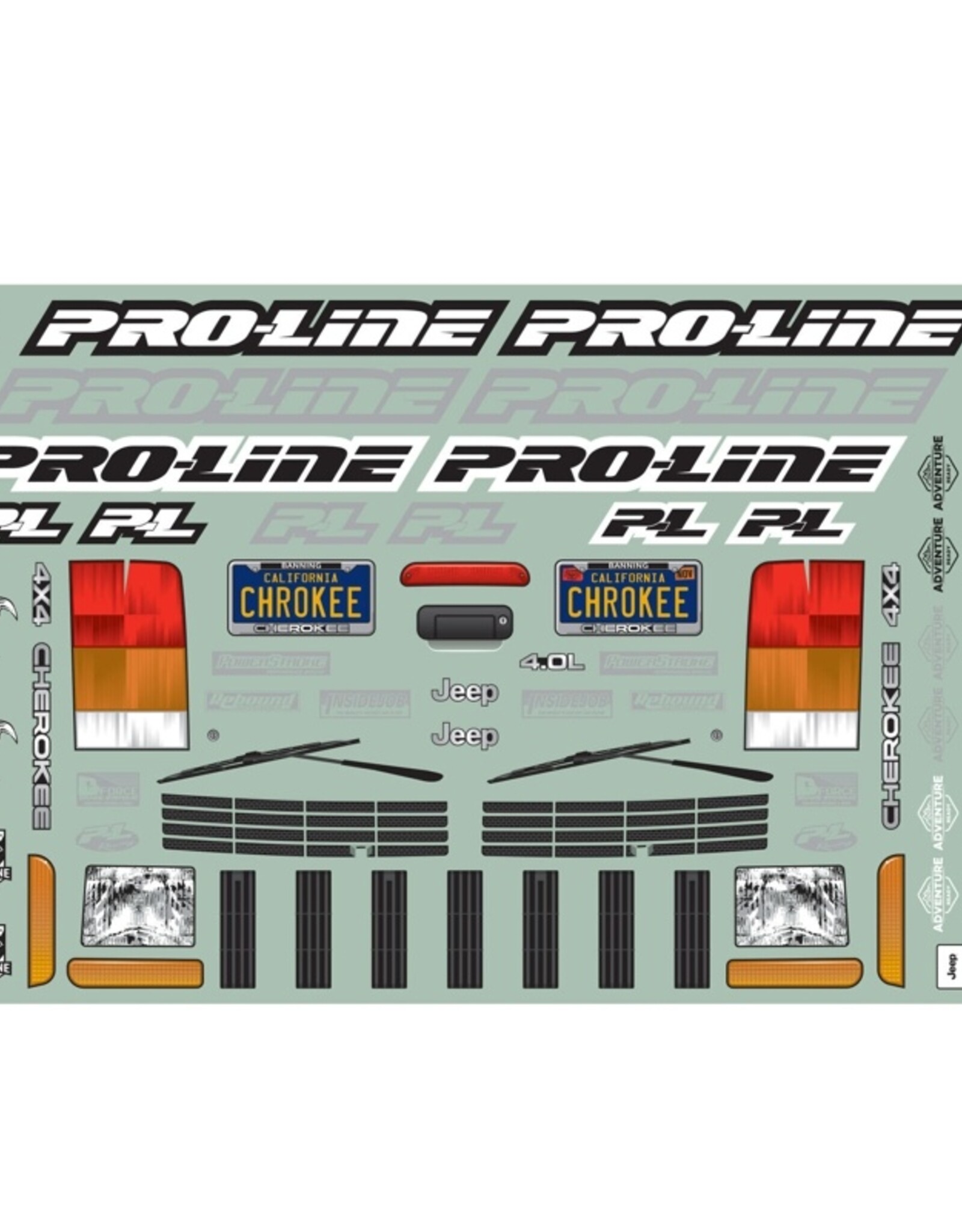 Proline PRO363500 1/10 2001 Jeep Cherokee Clear Body 12.3” (313mm) Wheelbase Crawlers