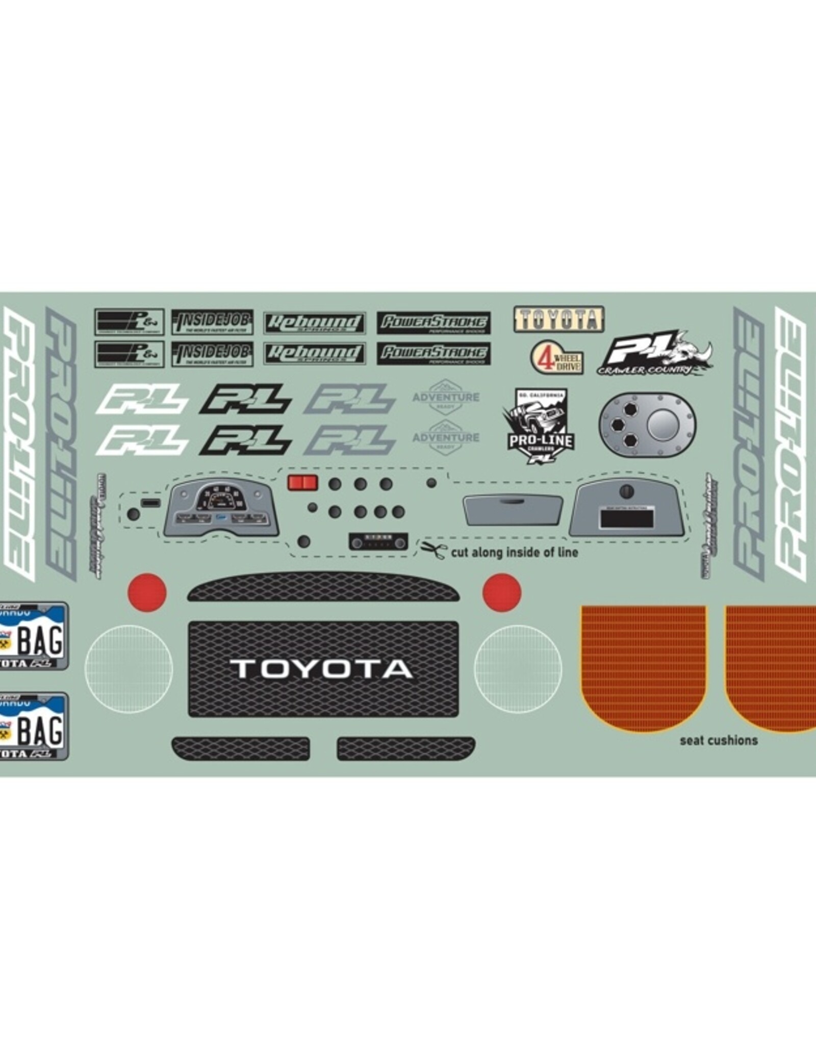 Proline PRO362300 1/10 1979 Toyota Land Cruiser FJ40 Clear Body/Cage 12.3" WB Crawlers