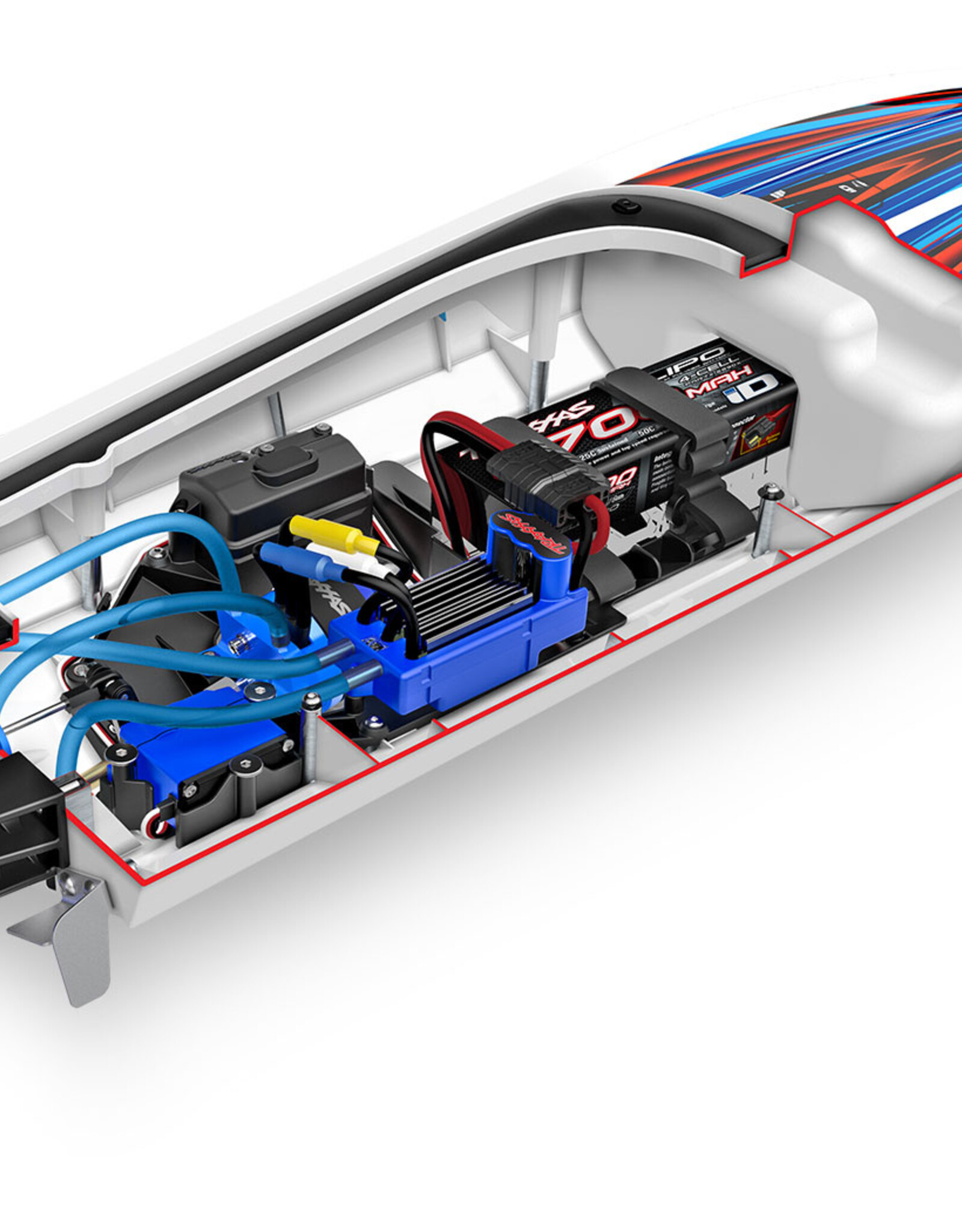 Traxxas TRA106064-4 Disruptor 4s Boat- ORNG