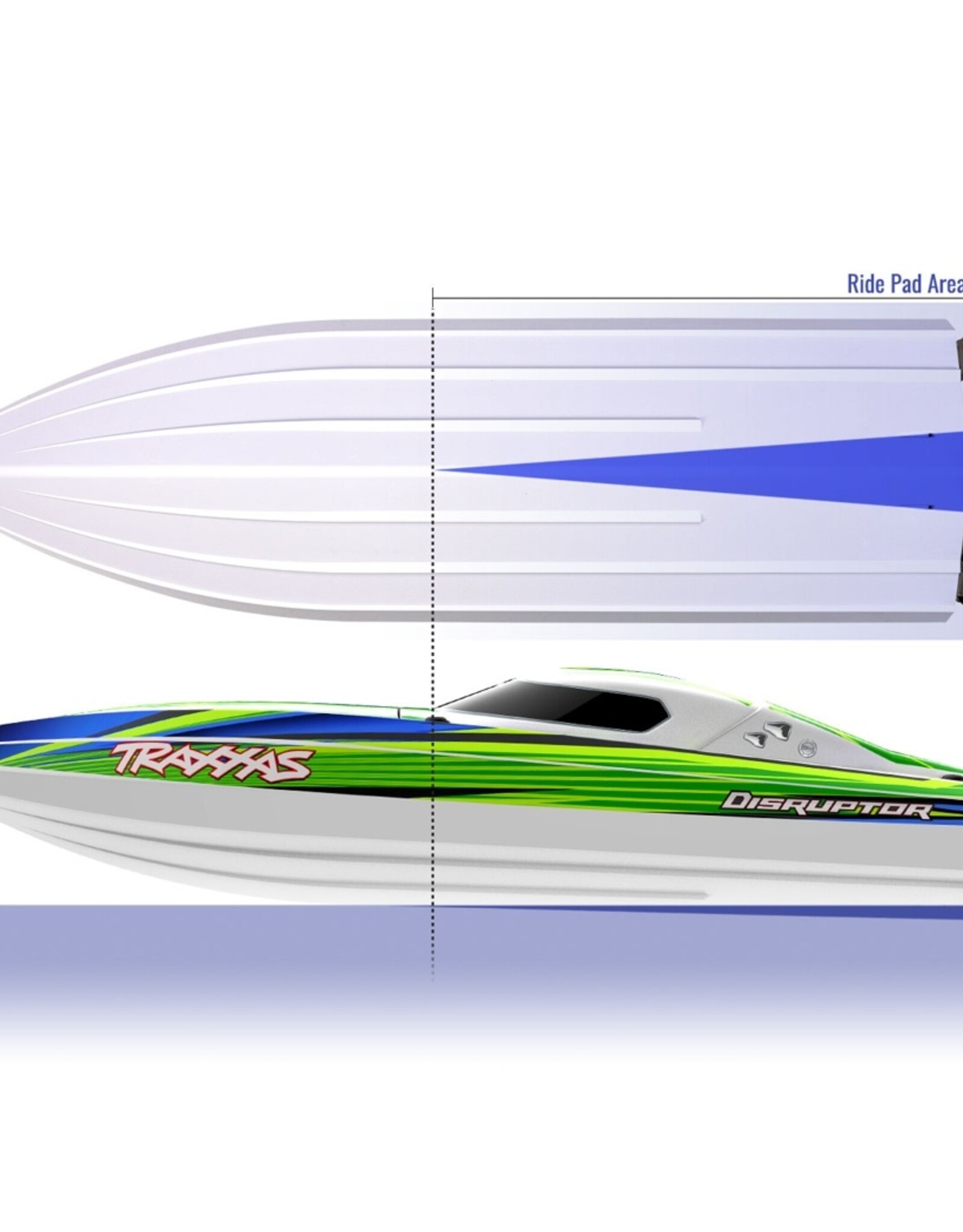 Traxxas TRA106064-4 Disruptor 4s Boat- ORNG