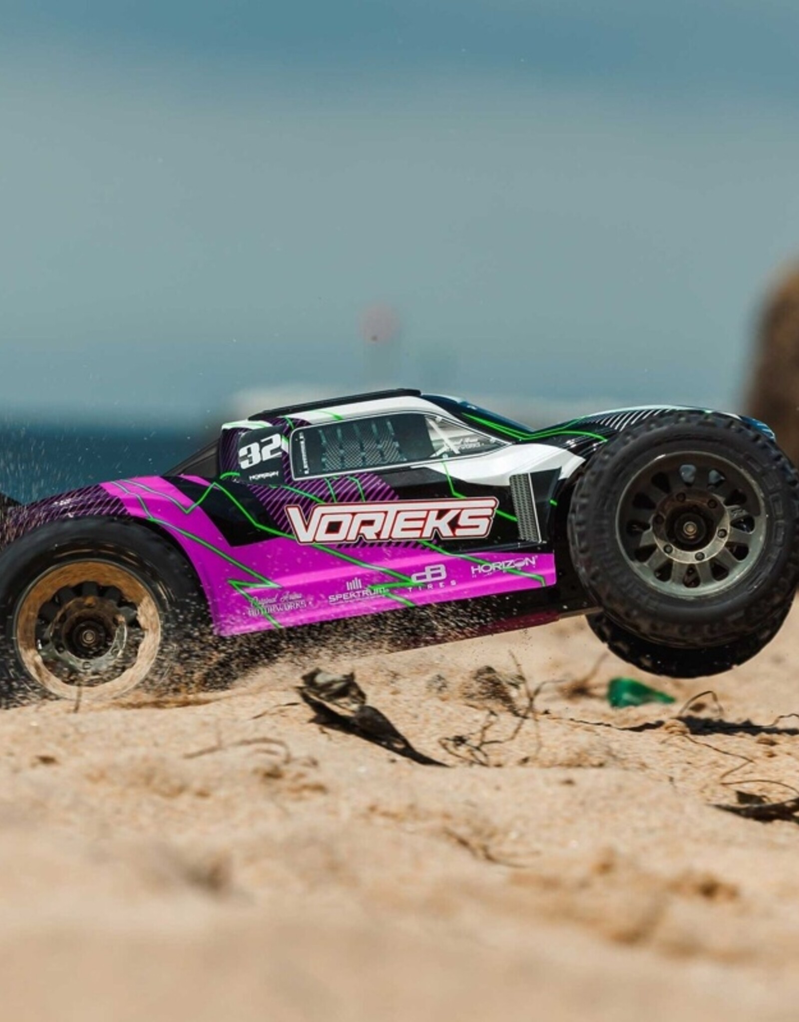 Arrma ARA3205ST2  1/10 VORTEKS 2wd STADIUM TRUCK RTR WITH SMART BATTERY & CHARGER, PURPLE