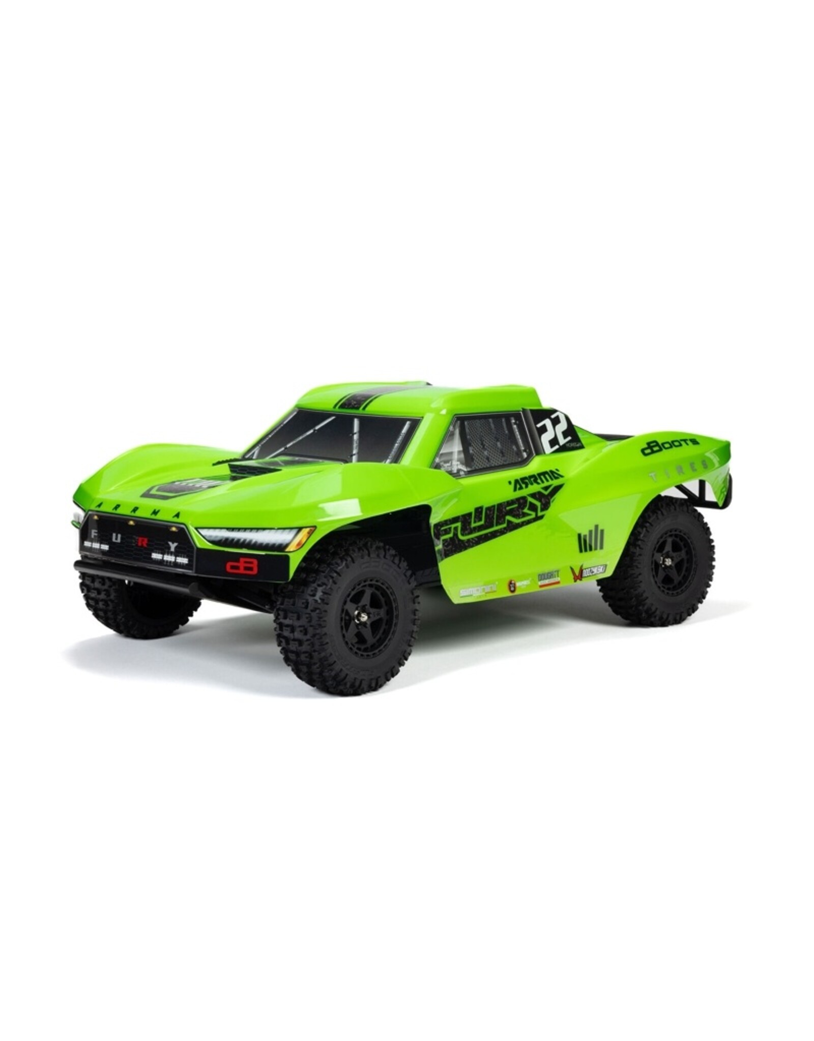 Arrma ARA3221T1 	1/10 FURY 2wd SHORT COURSE TRUCK RTR, GREEN