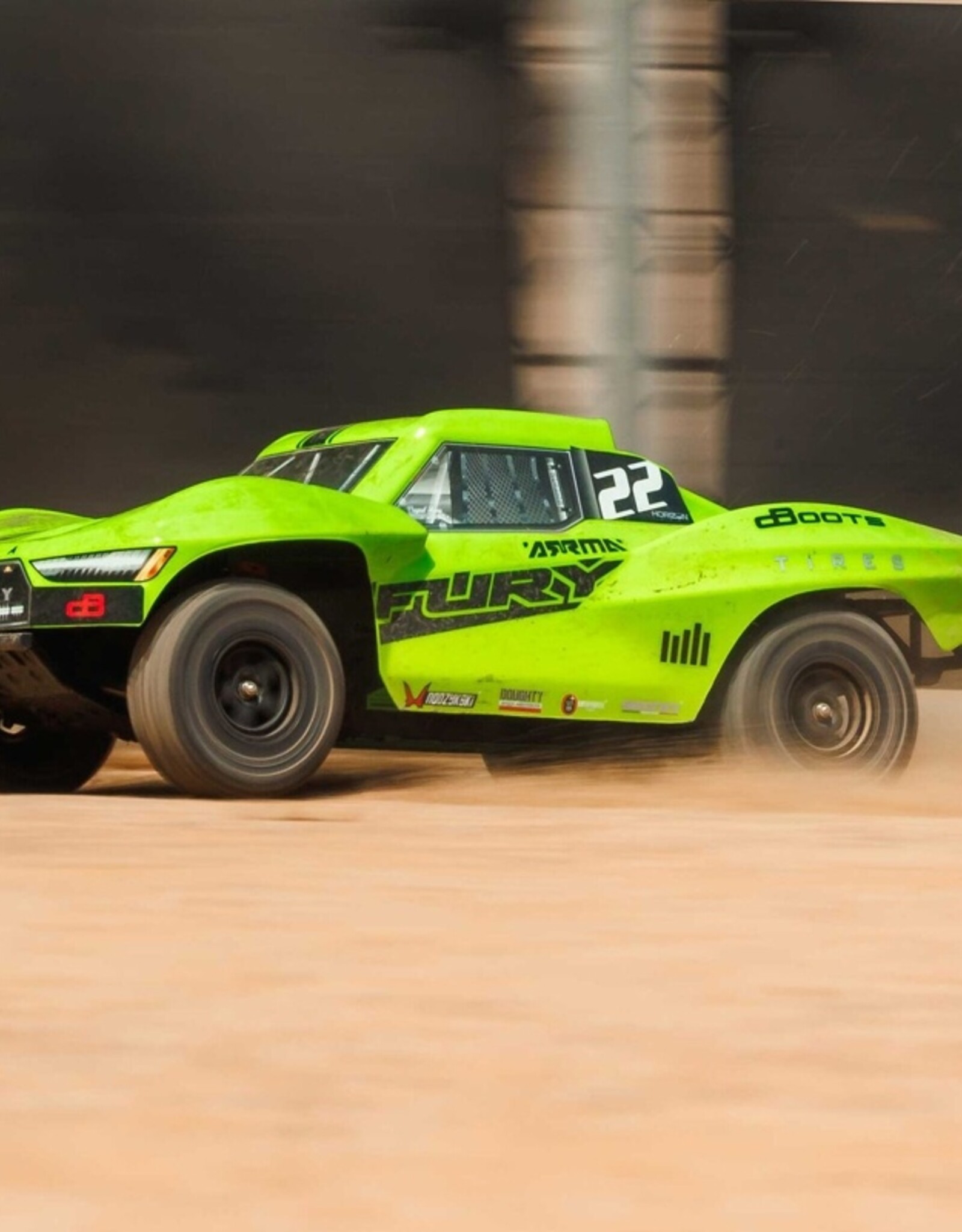Arrma ARA3221T1 	1/10 FURY 2wd SHORT COURSE TRUCK RTR, GREEN