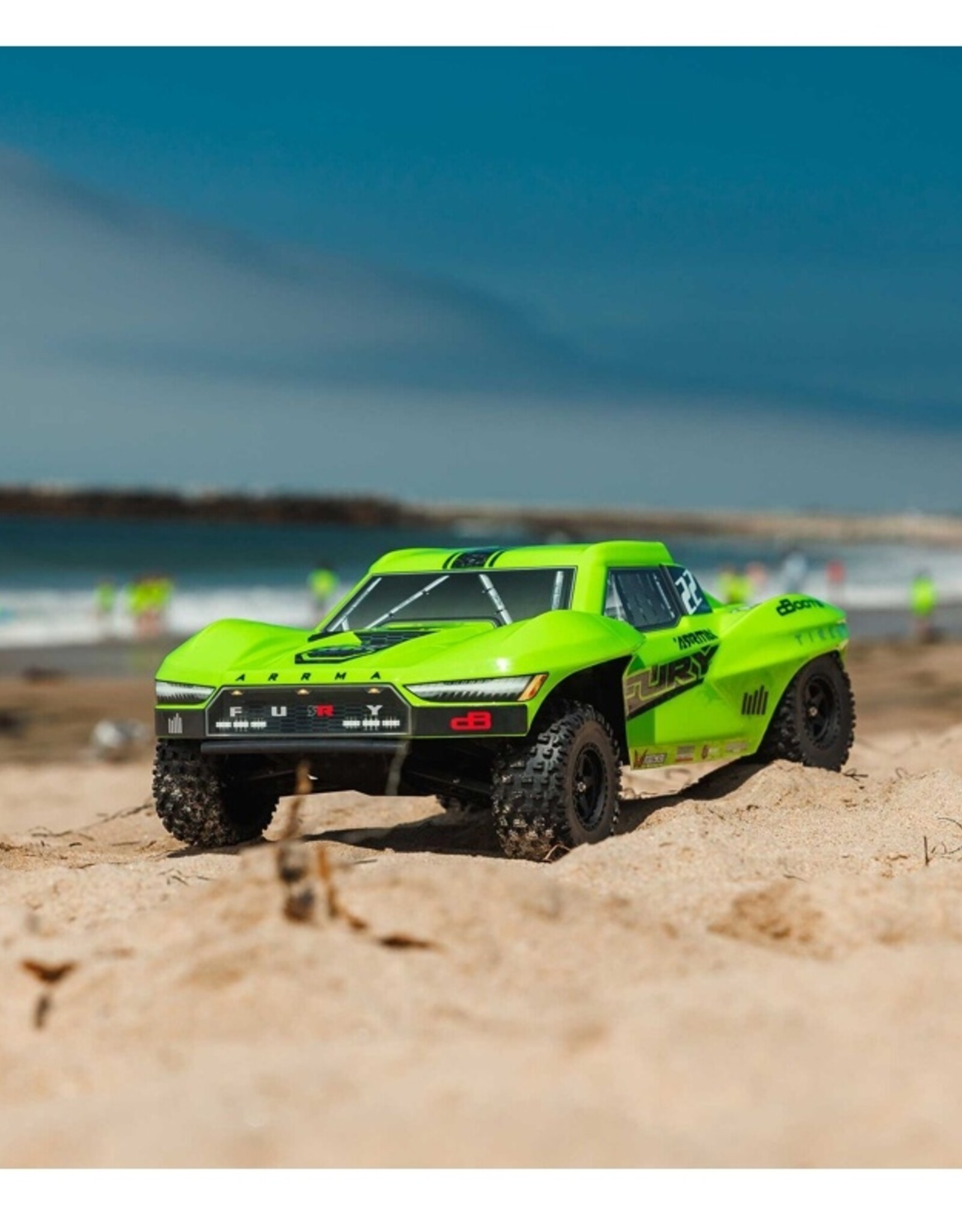 Arrma ARA3221T1 	1/10 FURY 2wd SHORT COURSE TRUCK RTR, GREEN
