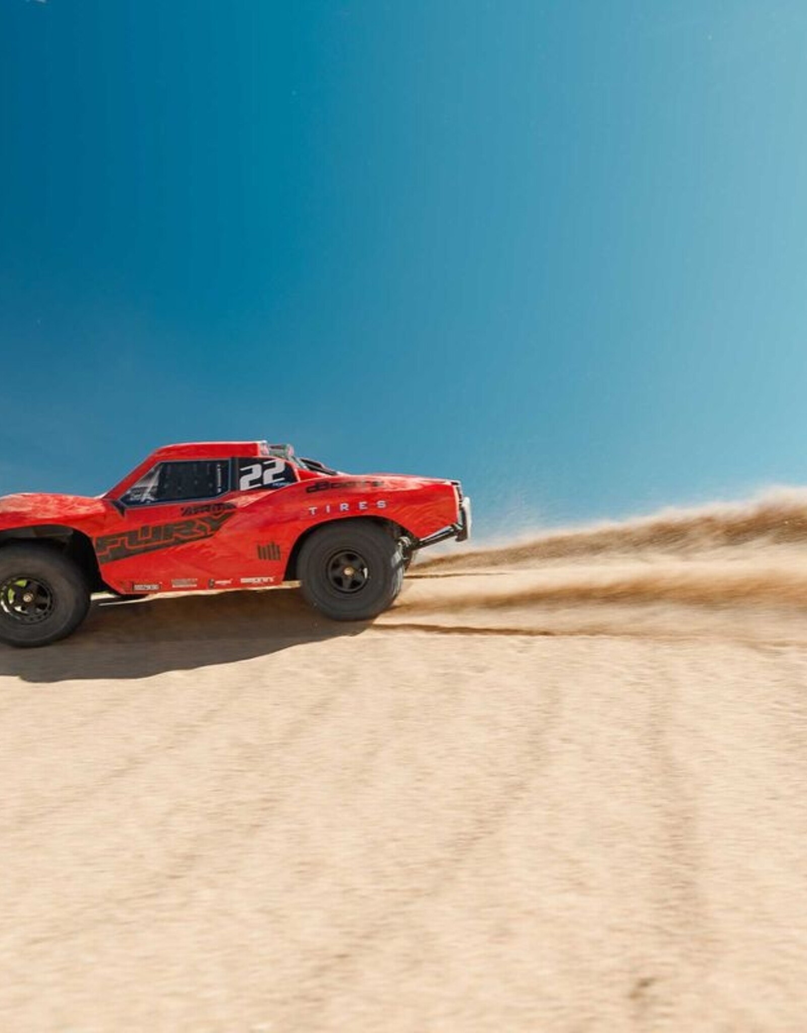 Arrma ARA3221ST1  1/10 FURY MEGA 550 2WD Short Course Truck RTR Batt/Charger, Red