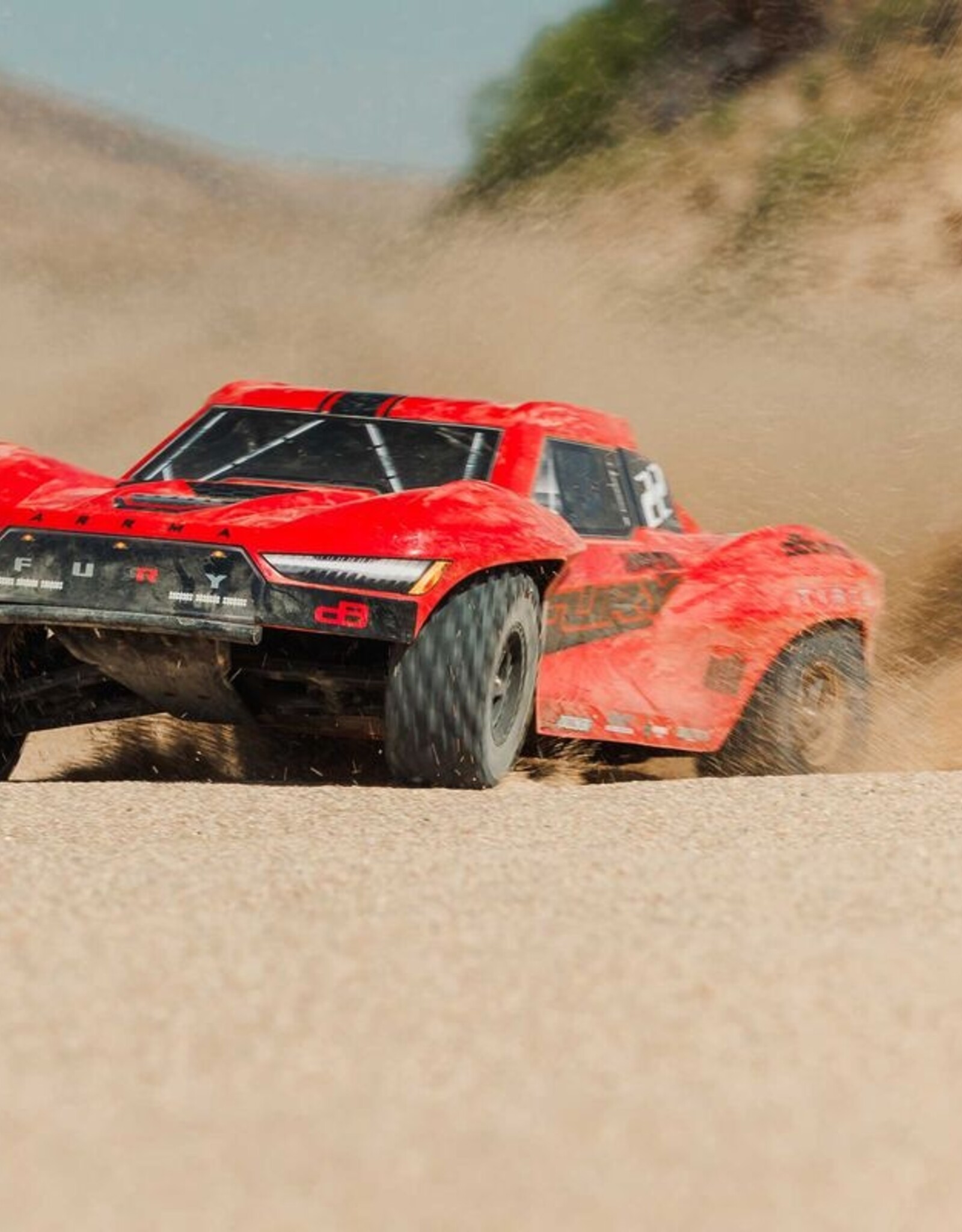 Arrma ARA3221ST1  1/10 FURY MEGA 550 2WD Short Course Truck RTR Batt/Charger, Red
