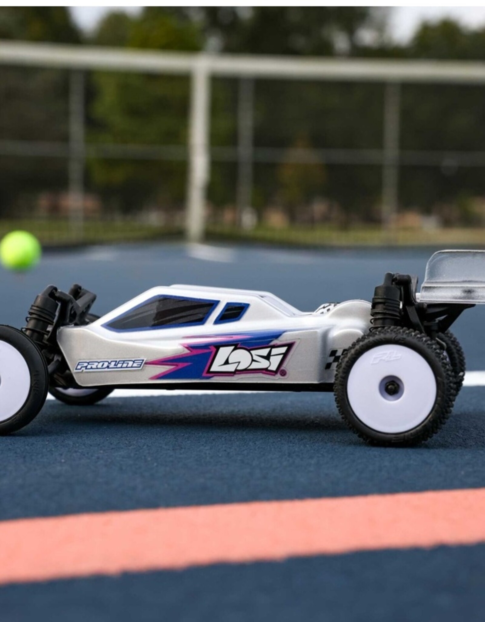 Losi LOS00007T2 Micro-B 2WD Buggy, Silver RTR
