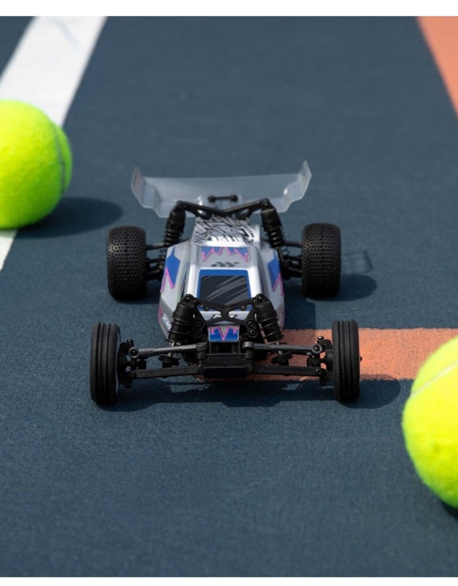 Losi LOS00007T2 Micro-B 2WD Buggy, Silver RTR