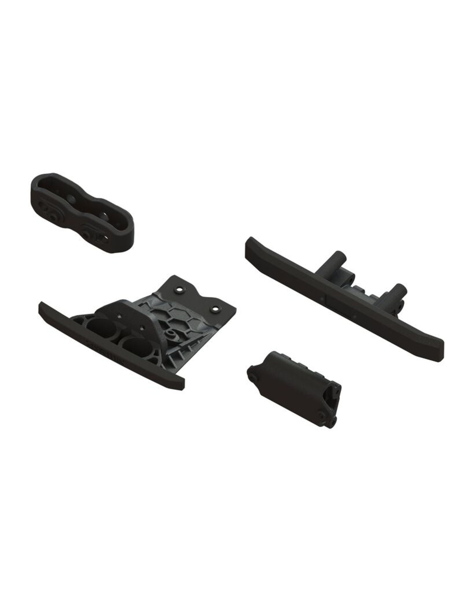 Arrma ARA-1547 Lower Skid And Bumper Set: Black