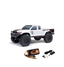 Axial AXI-1219T1 1/24 SCX24 Base Camp 4WD Rock Crawler Brushed RTR with Battery & Charger, White