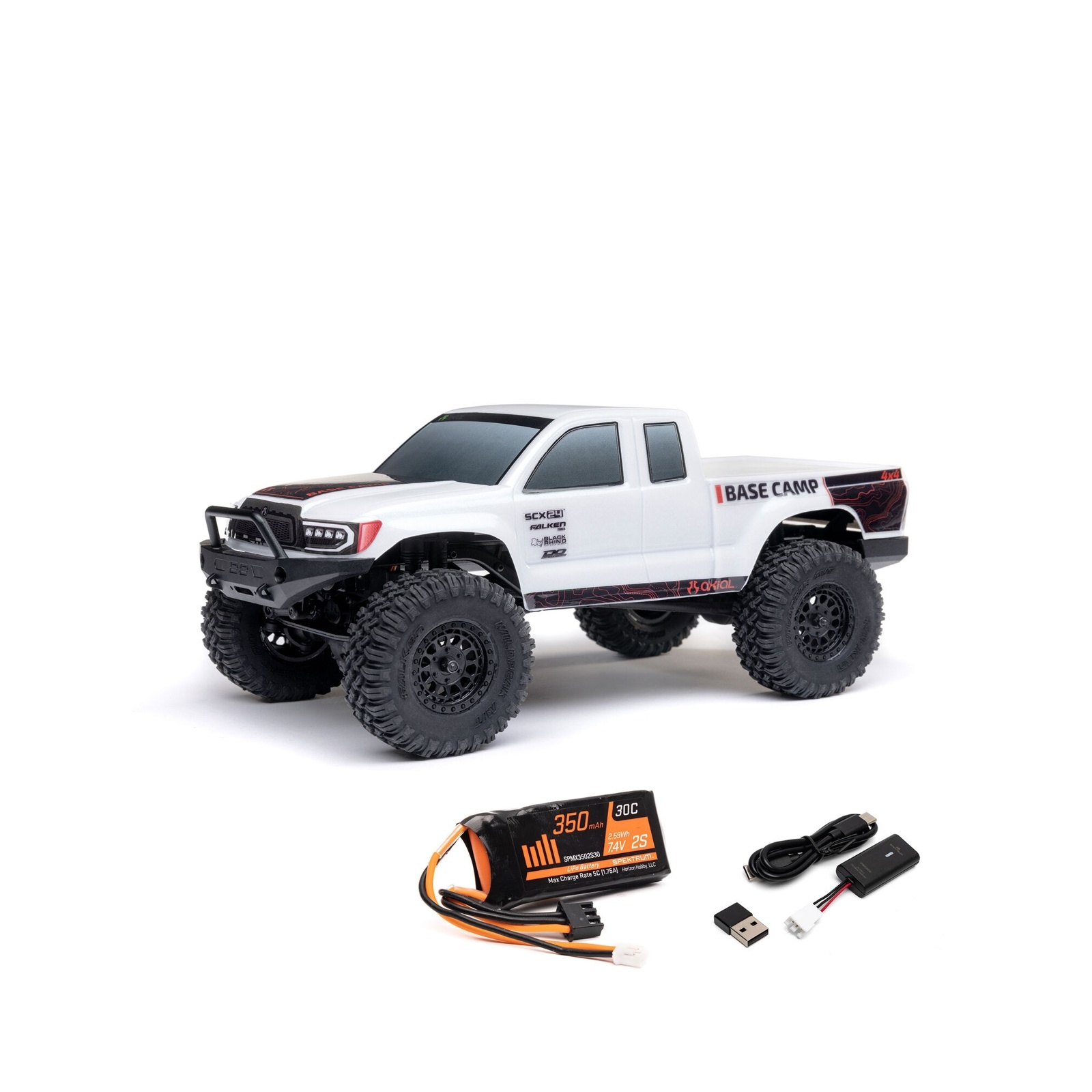 AXI-1219T1 1/24 SCX24 Base Camp 4WD Rock Crawler Brushed RTR with