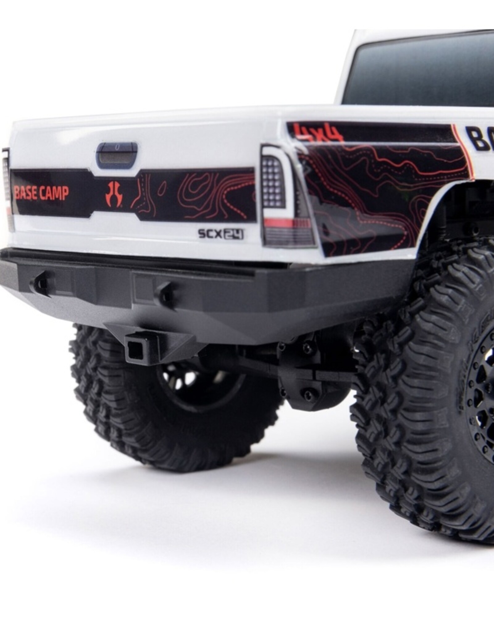 Axial AXI-1219T1 1/24 SCX24 Base Camp 4WD Rock Crawler Brushed RTR with Battery & Charger, White