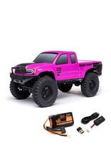 Axial AXI-1219T3 1/24 SCX24 Base Camp 4WD Rock Crawler Brushed RTR with Battery & Charger, pink