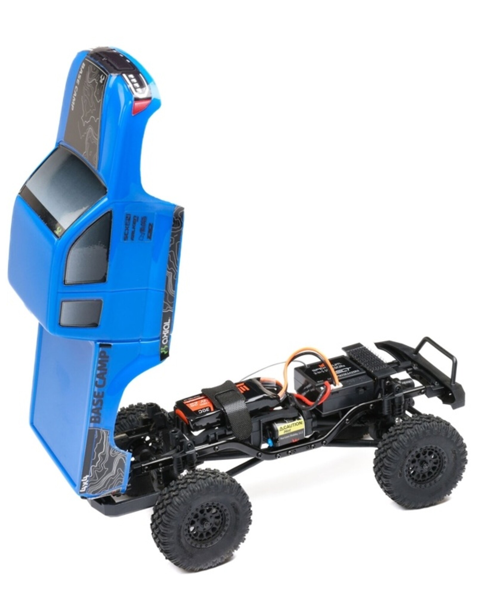 Axial AXI-1219T2 1/24 SCX24 Base Camp 4WD Rock Crawler  RTR , blue