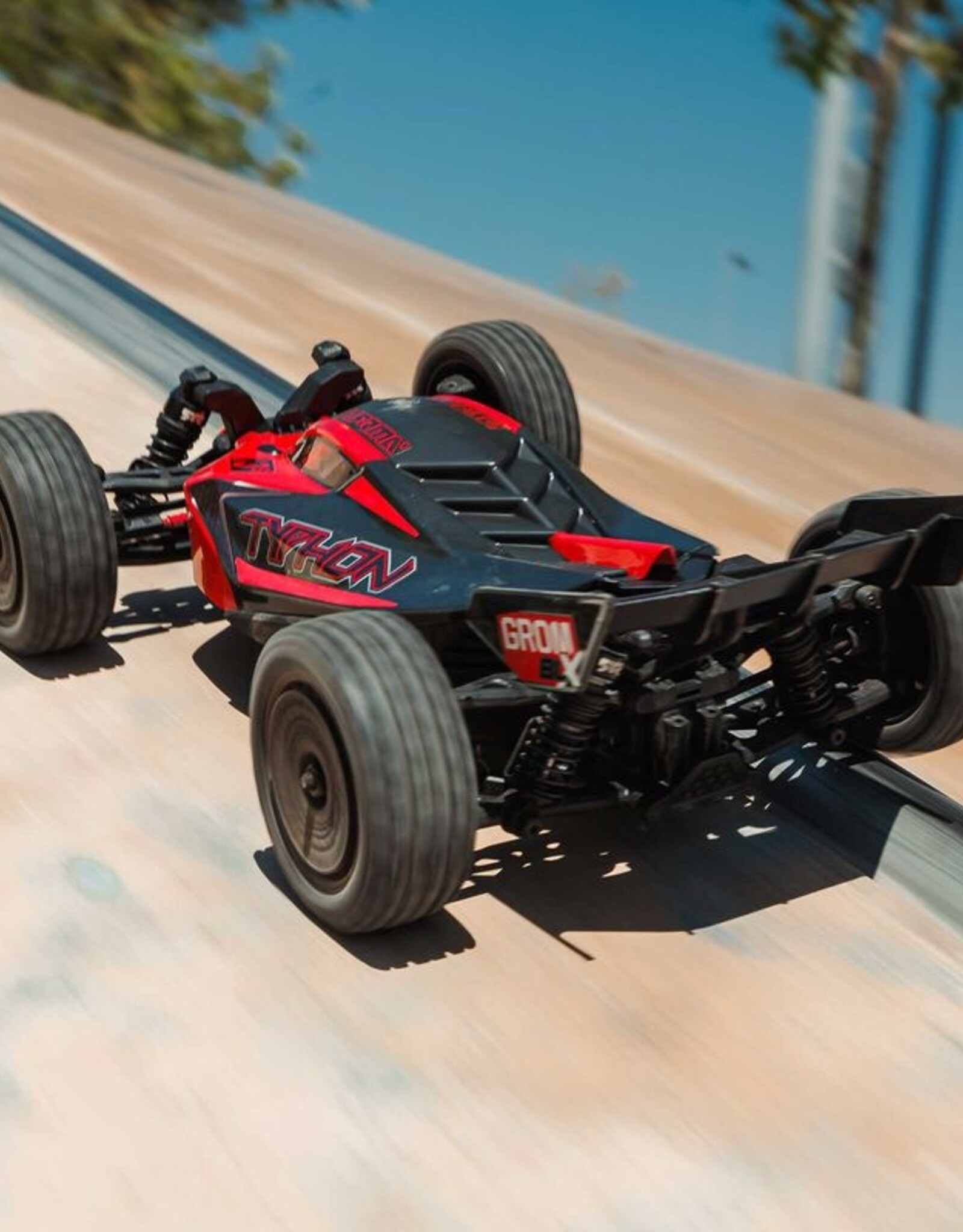 Arrma ARA2306ST1 TYPHON GROM 223S BLX Brushless 4X4 Small Scale Buggy RTR with Battery & Charger, Red