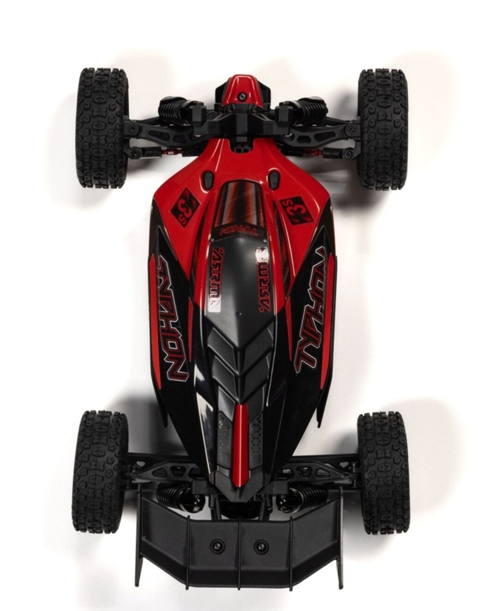 Arrma ARA2306ST1 TYPHON GROM 223S BLX Brushless 4X4 Small Scale Buggy RTR with Battery & Charger, Red