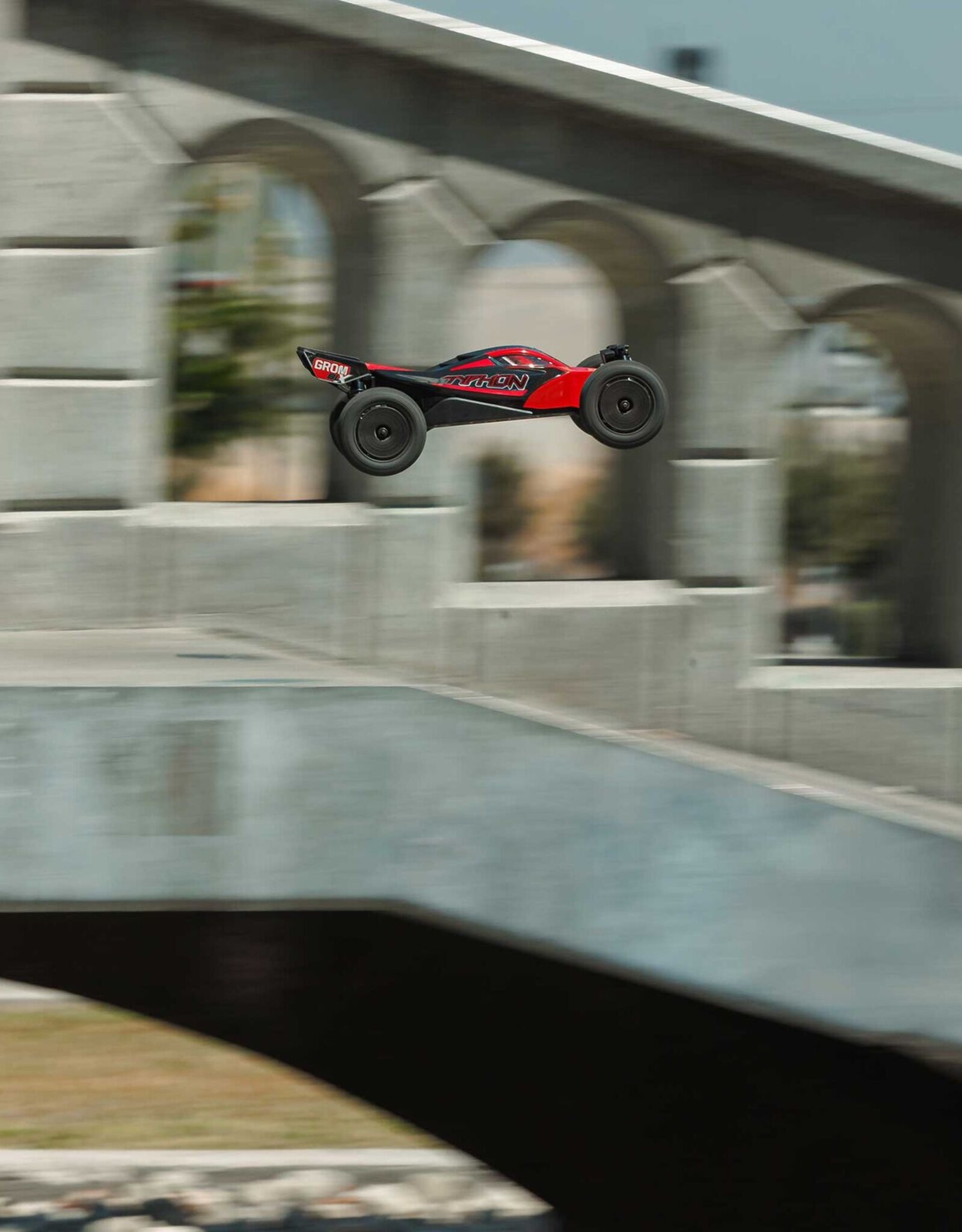 Arrma ARA2306ST1 TYPHON GROM BLX 4X4  Buggy RTR with Battery & Charger, Red