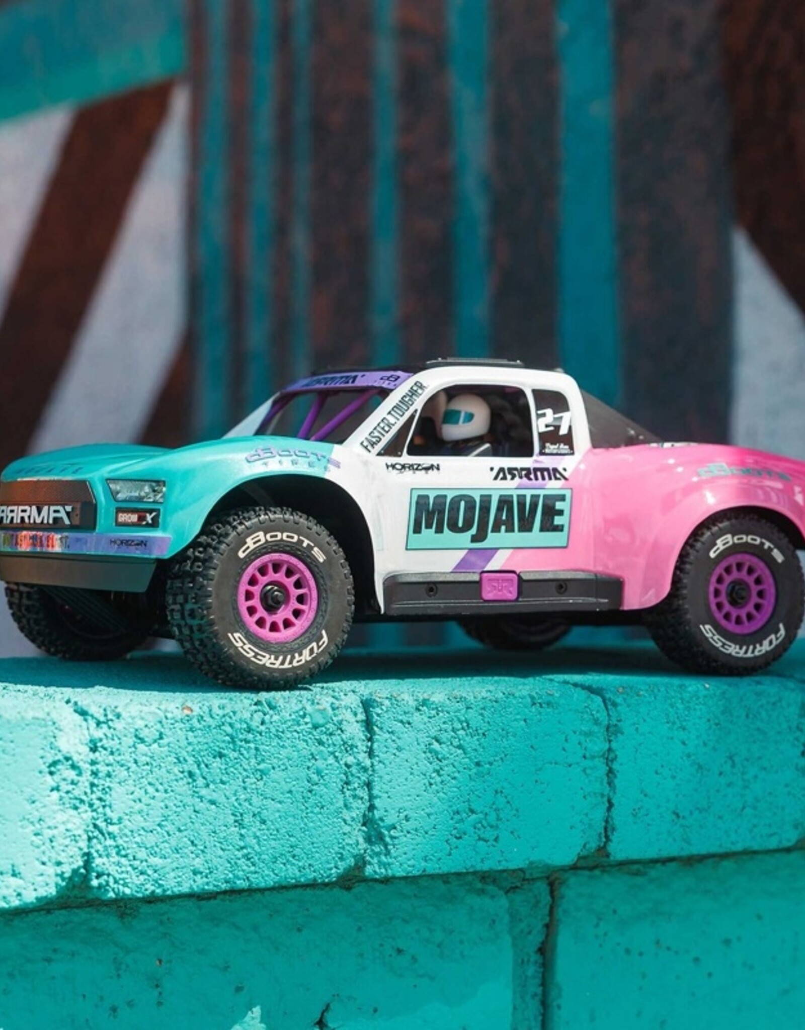 Arrma ARA2304ST1 MOJAVE GROM 223S BLX Brushless 4X4 RTR with Battery & Charger, Teal