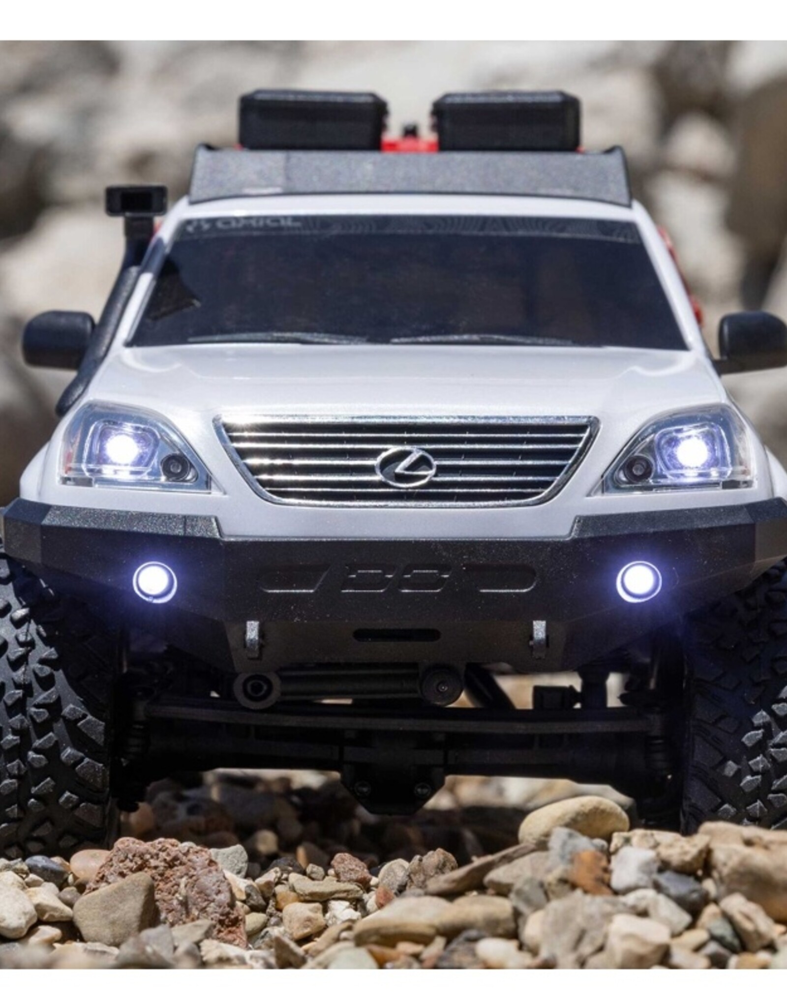 Axial AXI-1532T1 1/24 SCX24 Lexus GX 470 4X4 Rock Crawler RTR, White