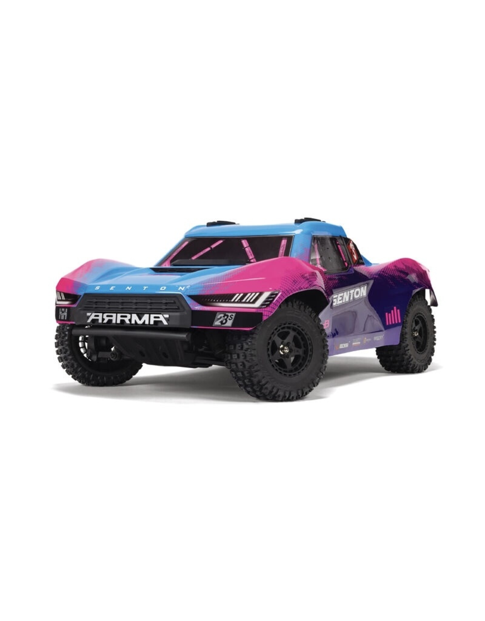 Arrma ARA4303V4T3 1/10 SENTON 223S BLX Brushless 4X4 Short Course Truck RTR with DSC, Blue