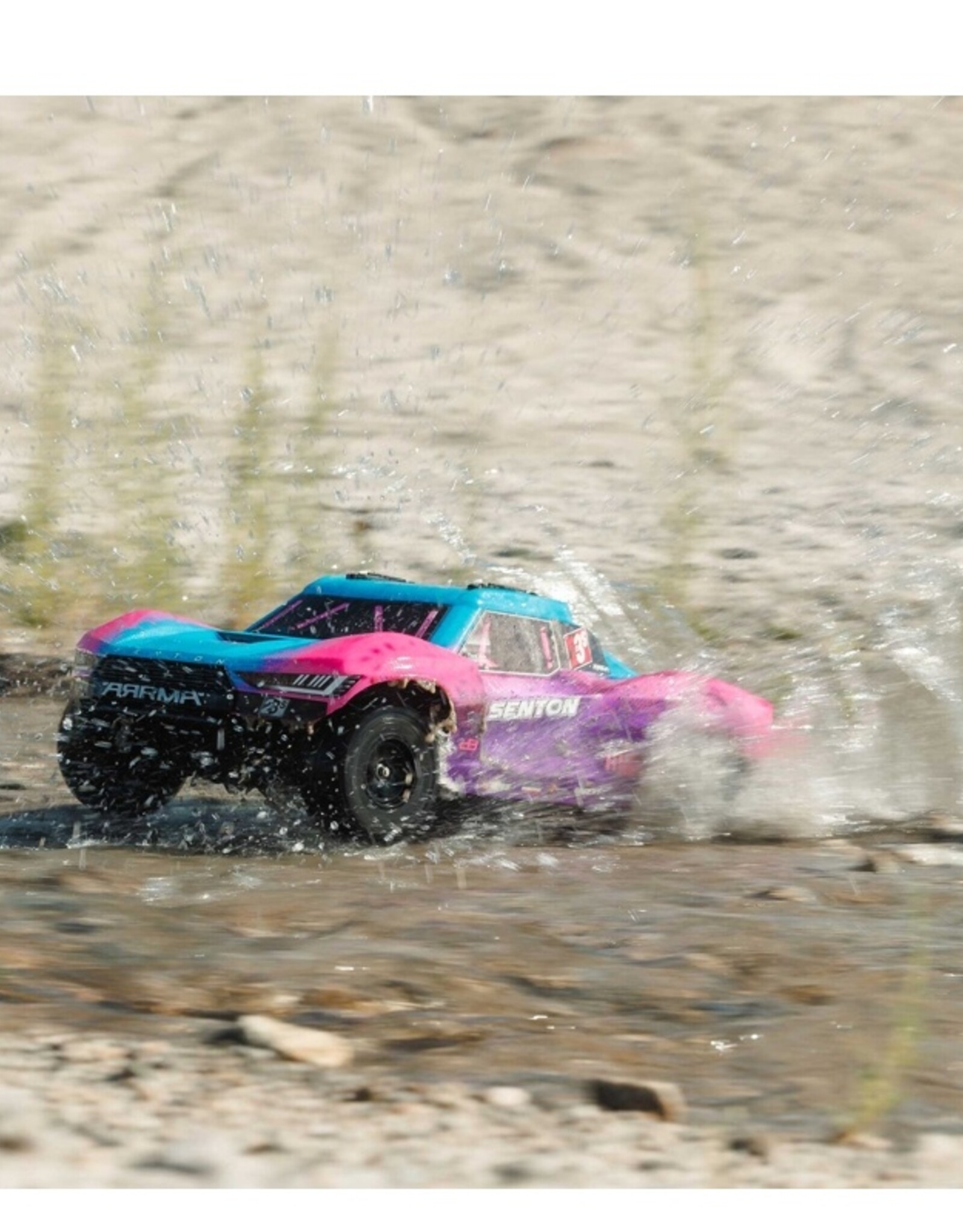 Arrma ARA4303V4T3 1/10 SENTON 223S BLX Brushless 4X4 Short Course Truck RTR with DSC, Blue