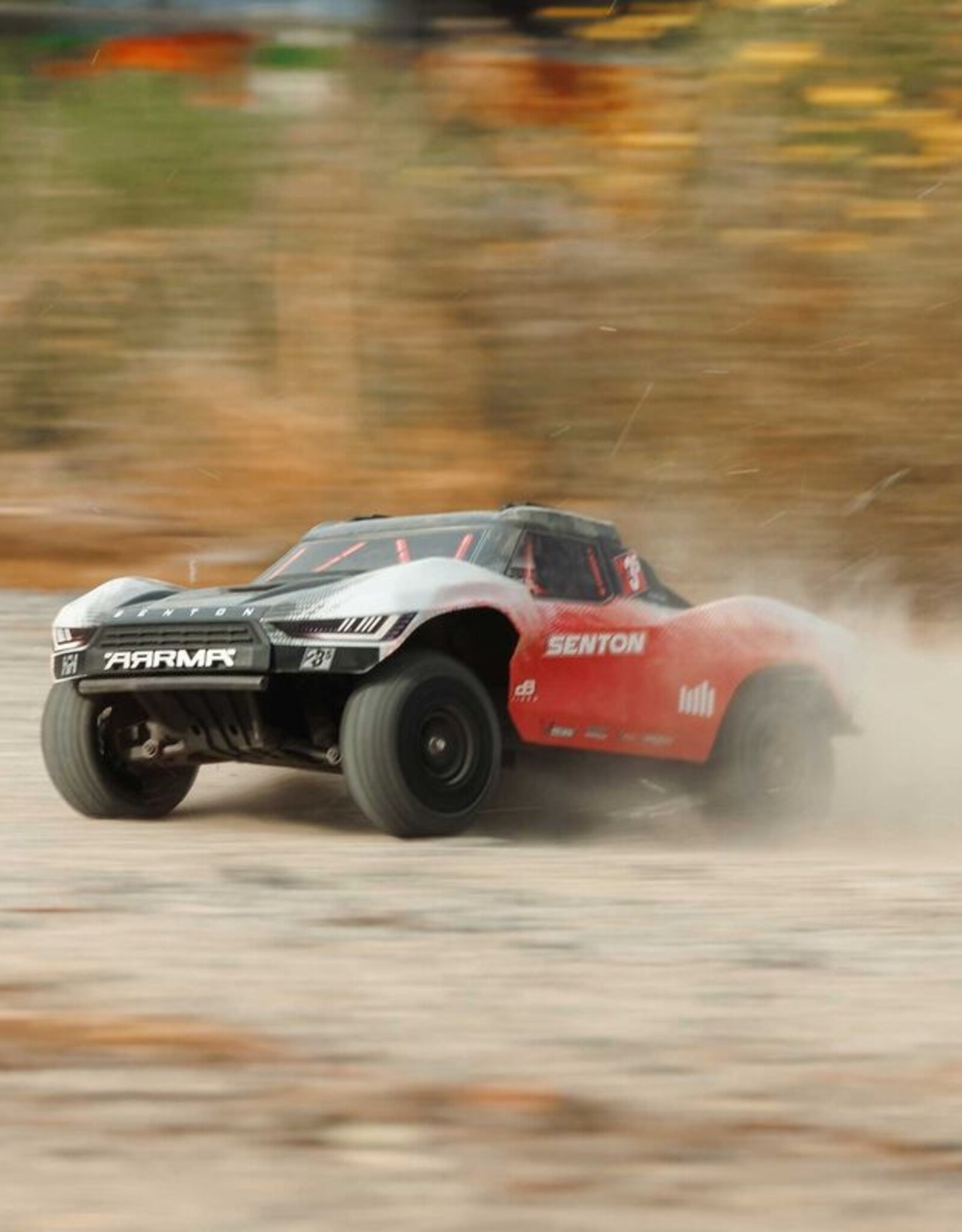 Arrma ARA4303V4T2 1/10 SENTON 223S BLX Brushless 4X4 Short Course Truck RTR with DSC, Red
