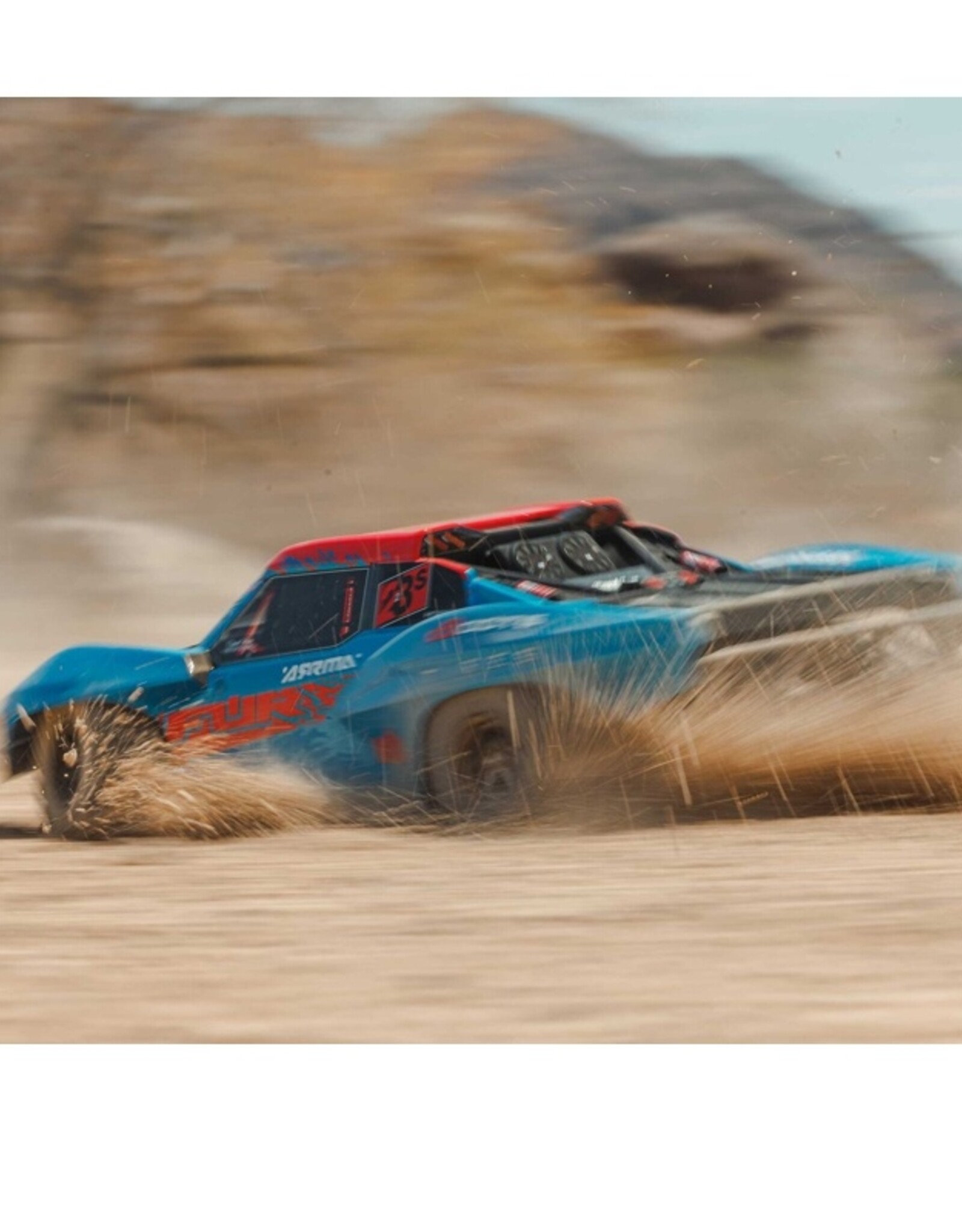 Arrma ARA3521T1 1/10 FURY 223S BLX Brushless 2WD Short Course Truck RTR with DSC, Blue