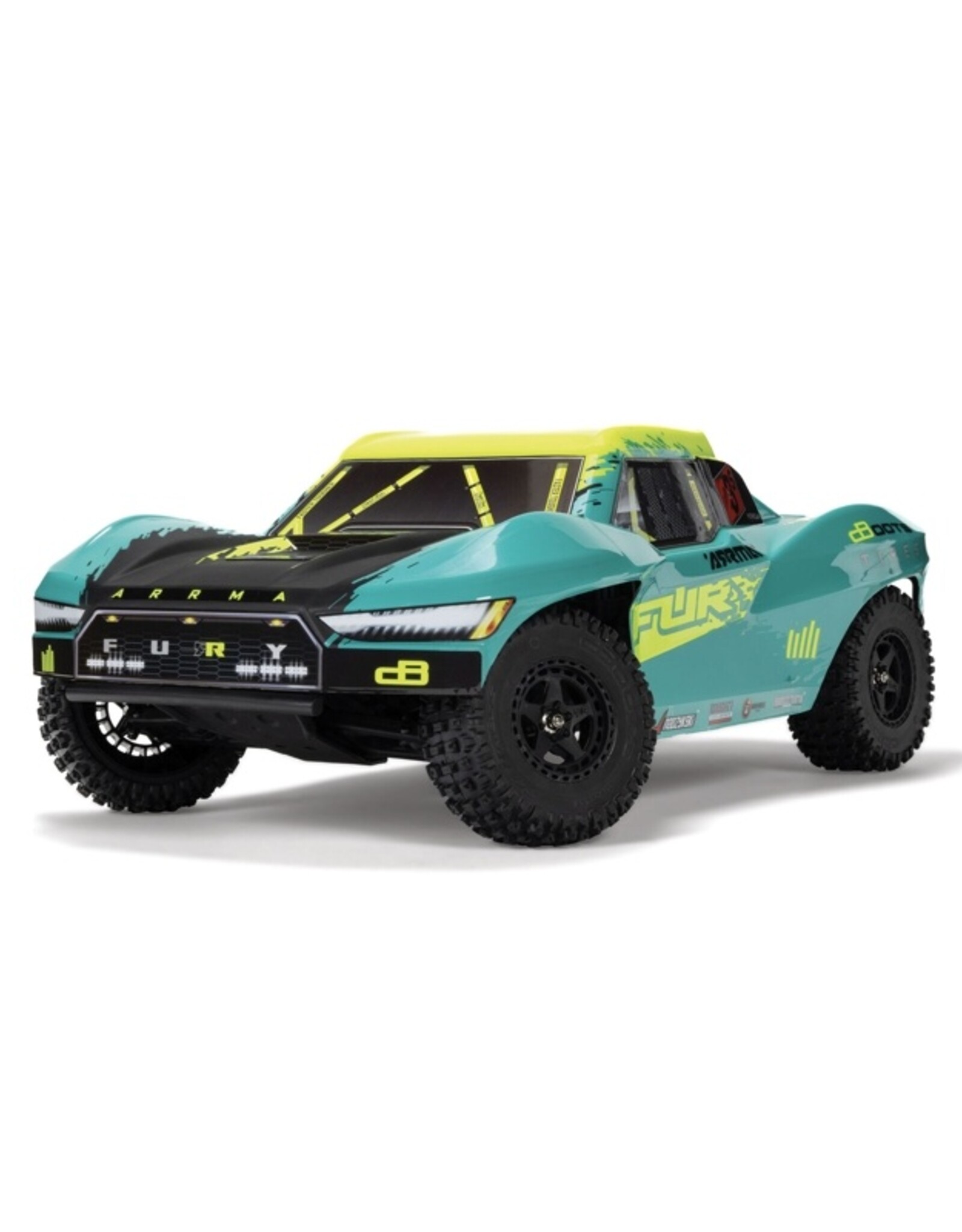 Arrma ARA3521T2 1/10 FURY 223S BLX Brushless 2WD Short Course Truck RTR with DSC, Green